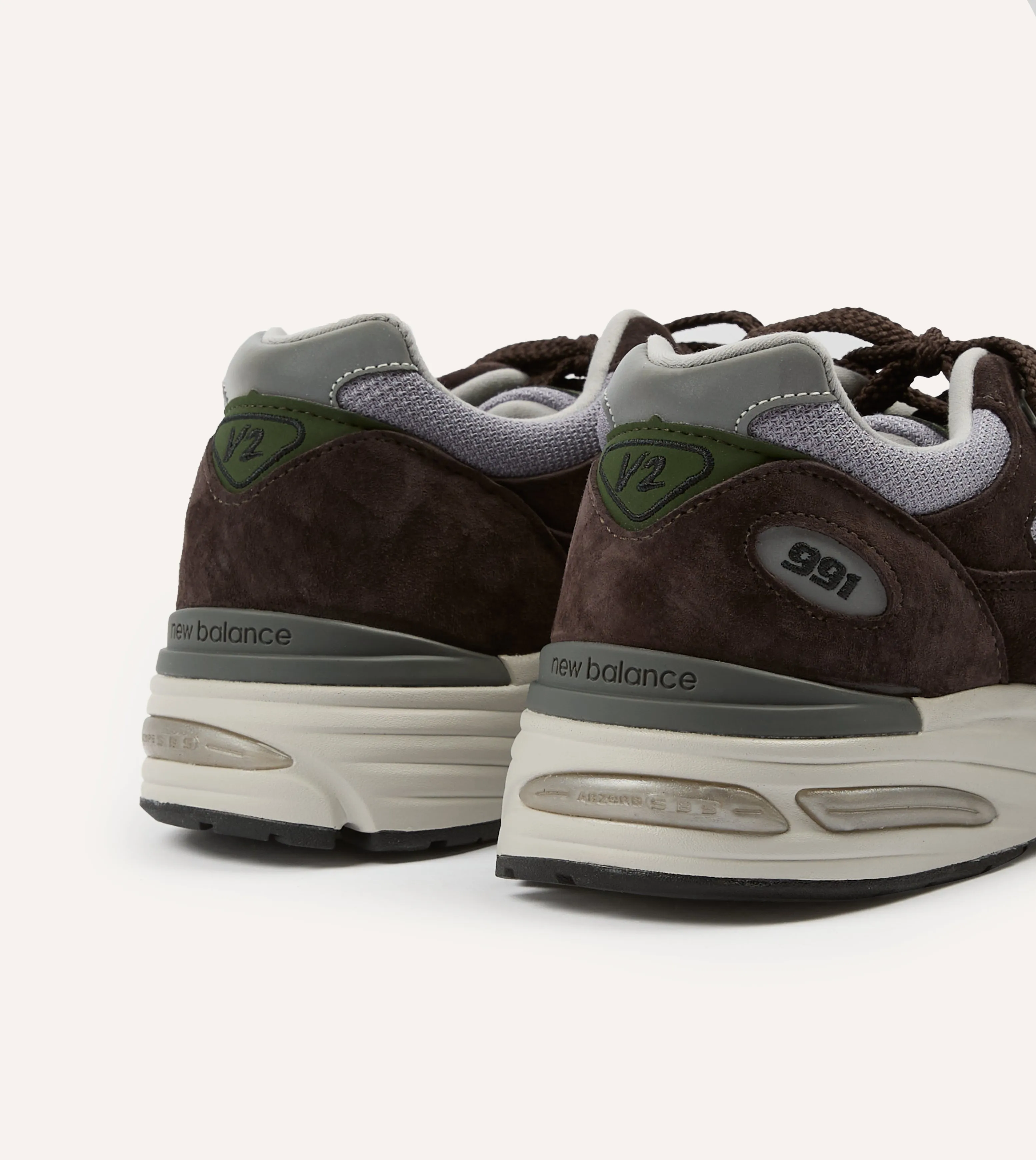 New Balance Brown 'Essentially Offbeat' Made in UK 991v2 Trainers partygoers' sandals City