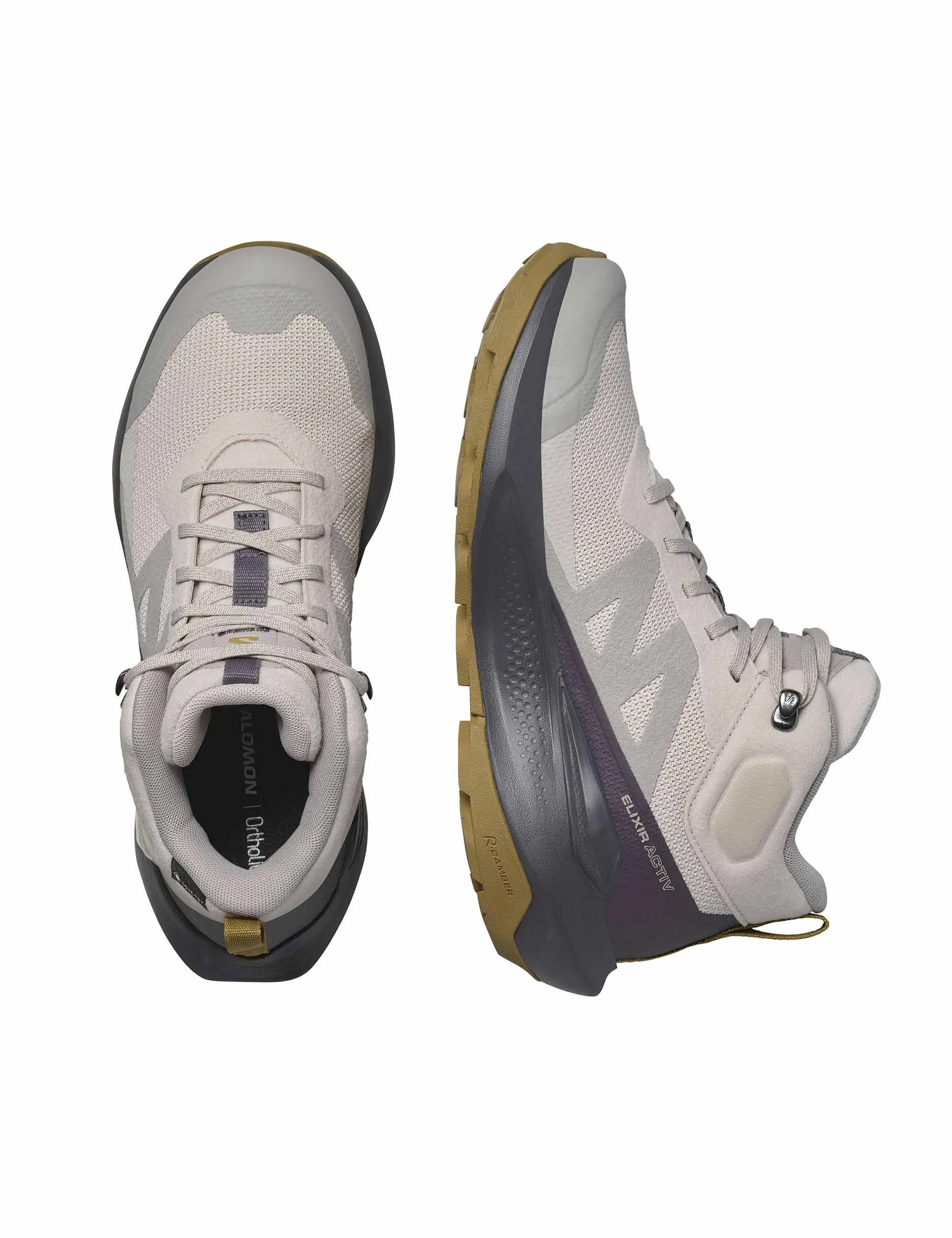 cork - sole shoes competitive running shoe function Elixir Activ Mid Gore-Tex - Silver Cloud/Nine Iron/Gothic Olive