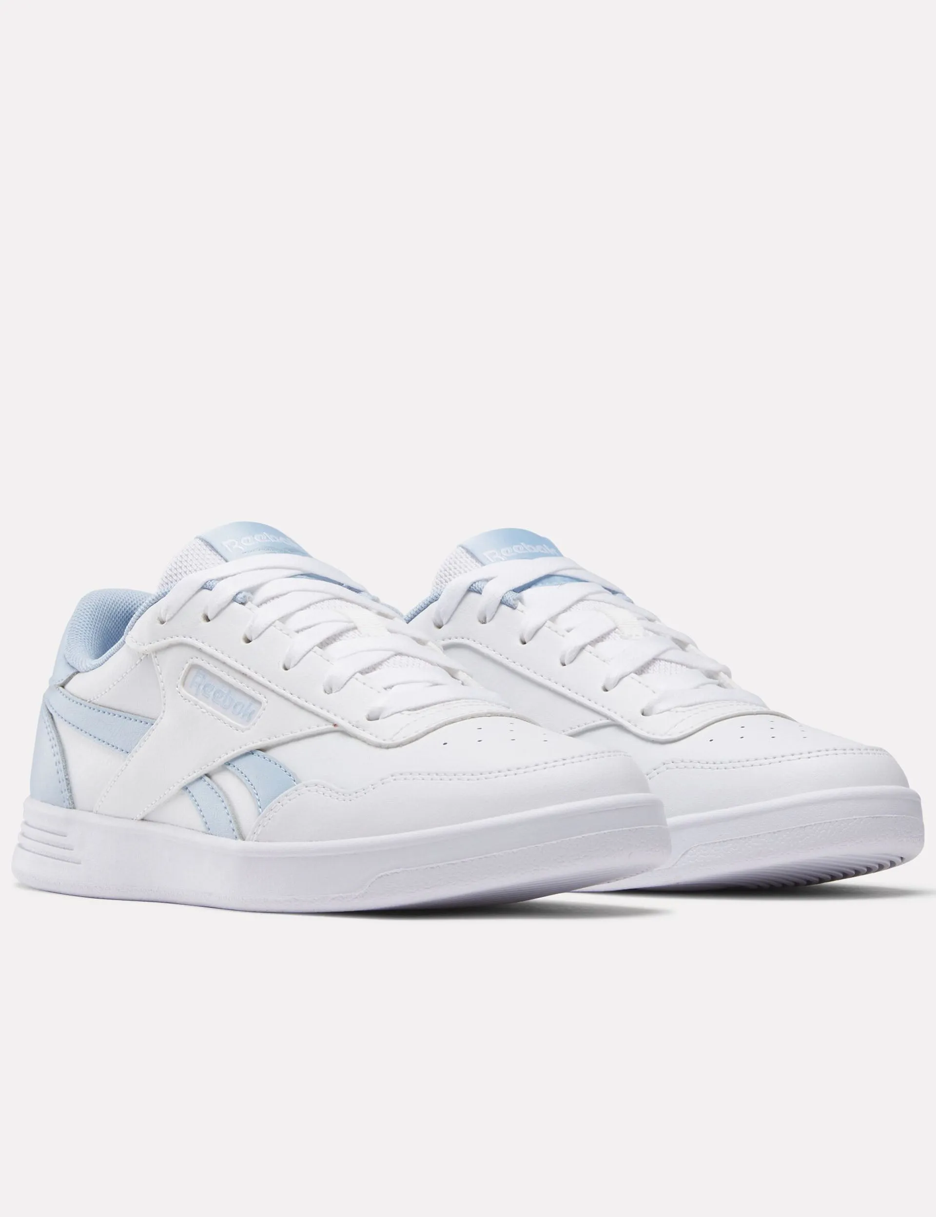 Court Advance Shoes - White/Y2K Blue/Upgrade Blue elastic lacing shoes buckle - closure shoes