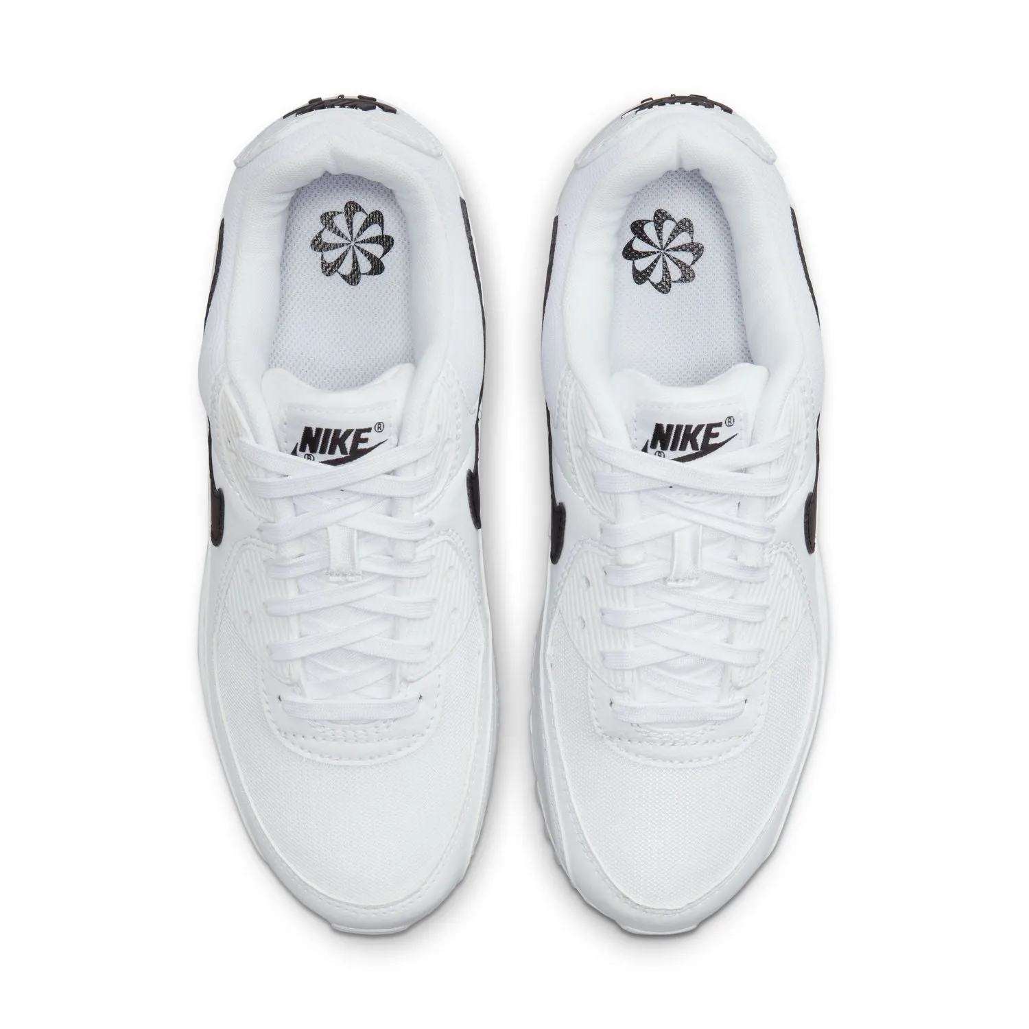 Wmns Air Max 90 'White Black' Lightweight Form Rainy Day Year Trust