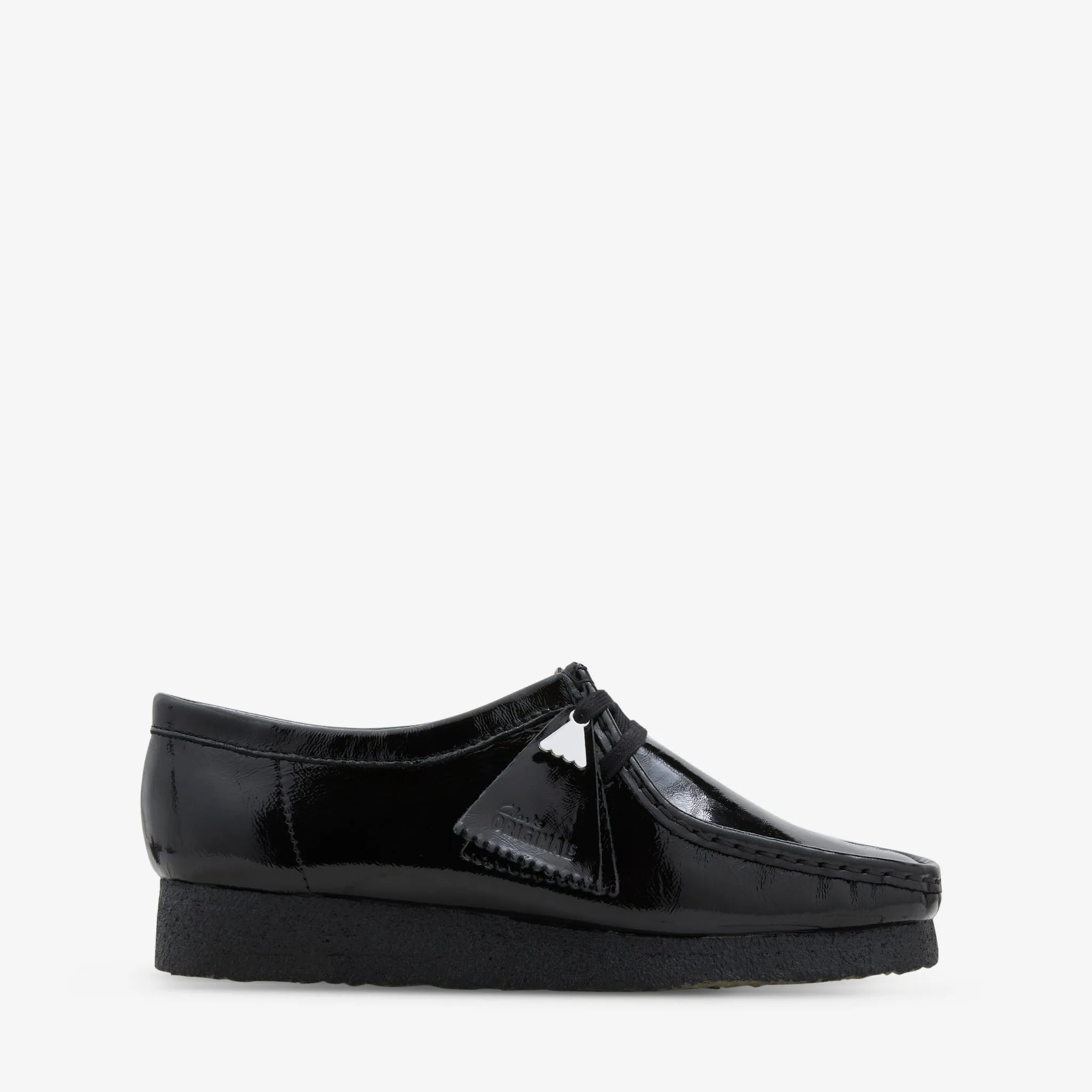 Women's Wallabee Black Patent Midday Step