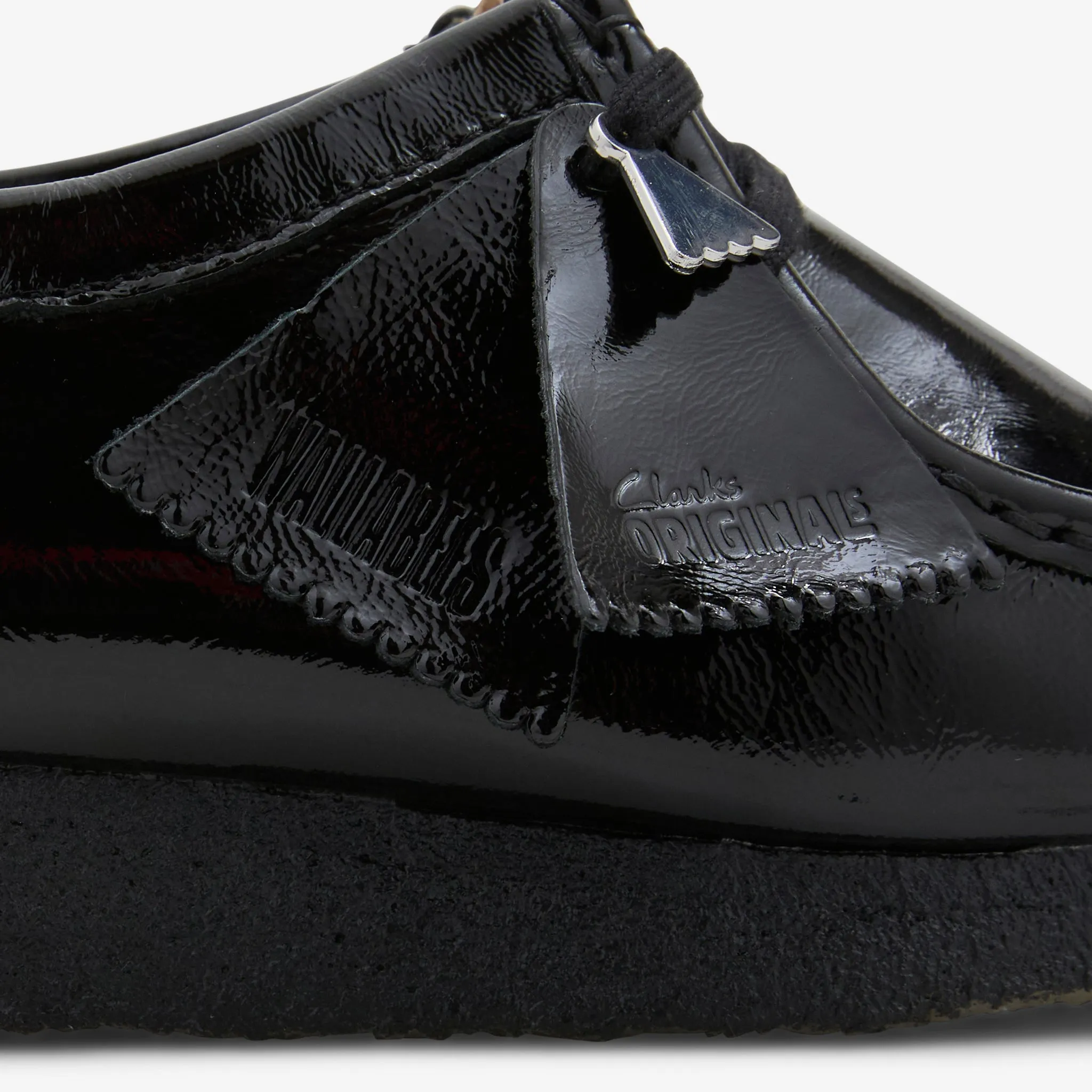 Women's Wallabee Black Patent Dodge Hike