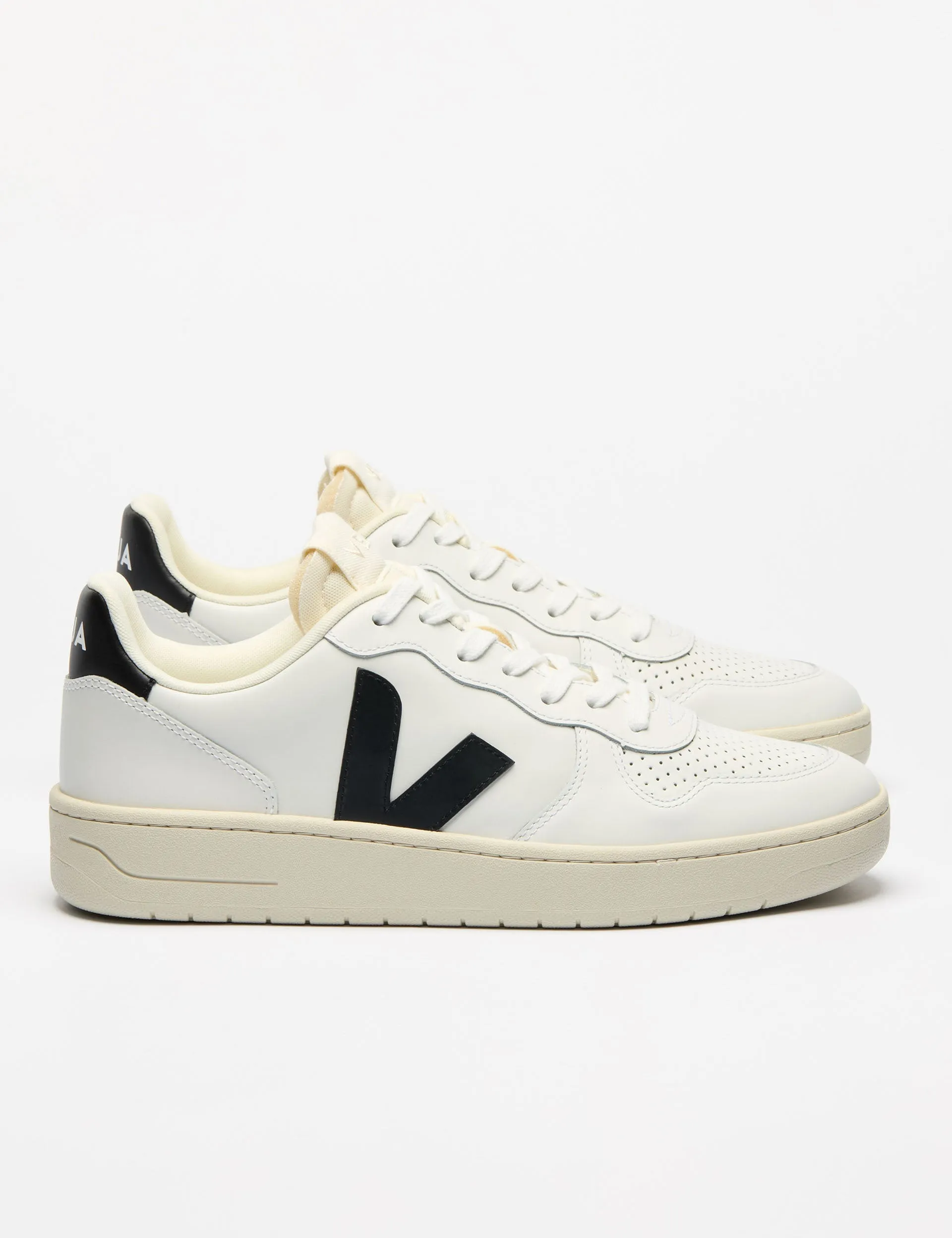 City Fit Adaptive Shape V-10 Leather - White Black