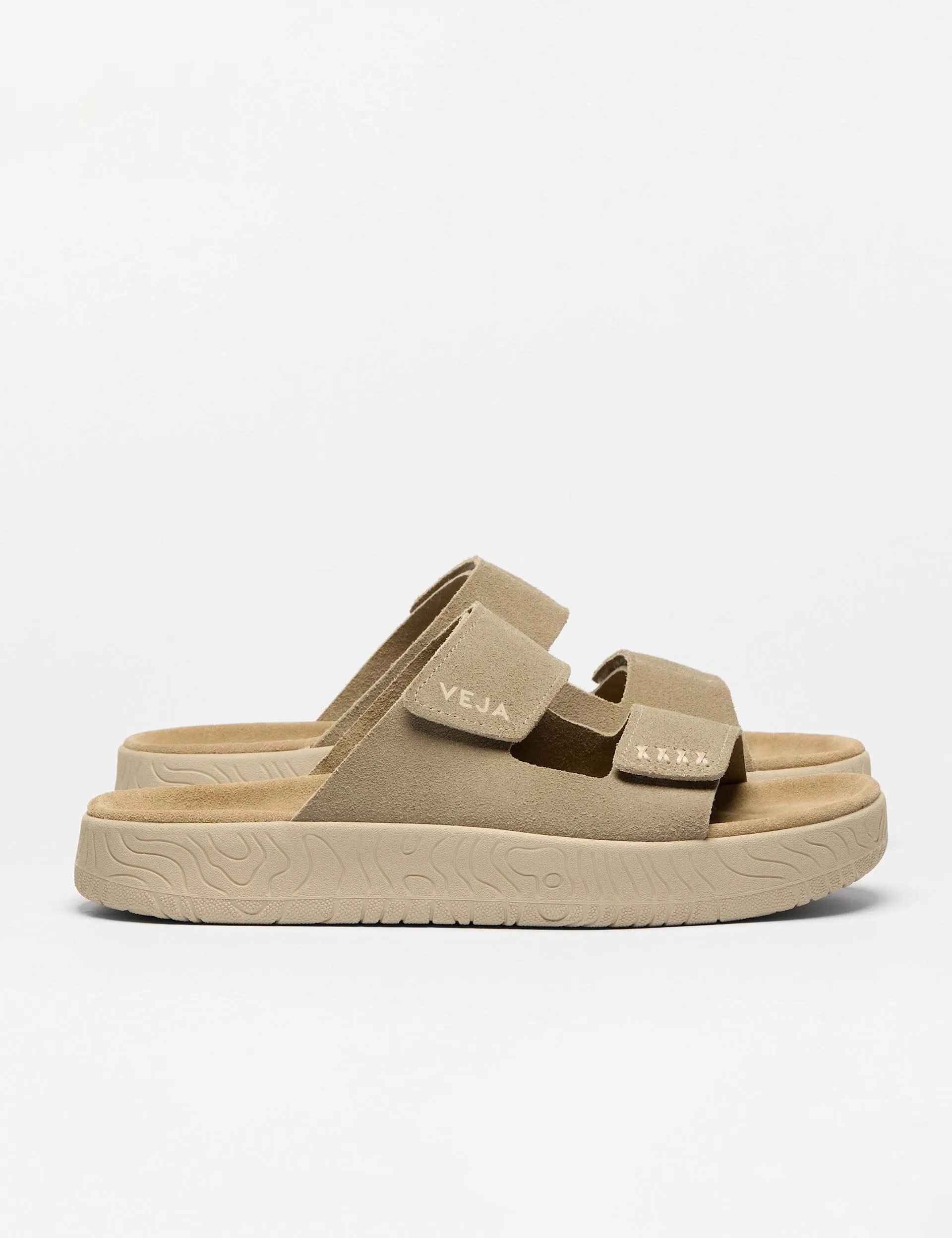 Park Friendly Synthetic Etna Suede Sandal - Taupe Almond