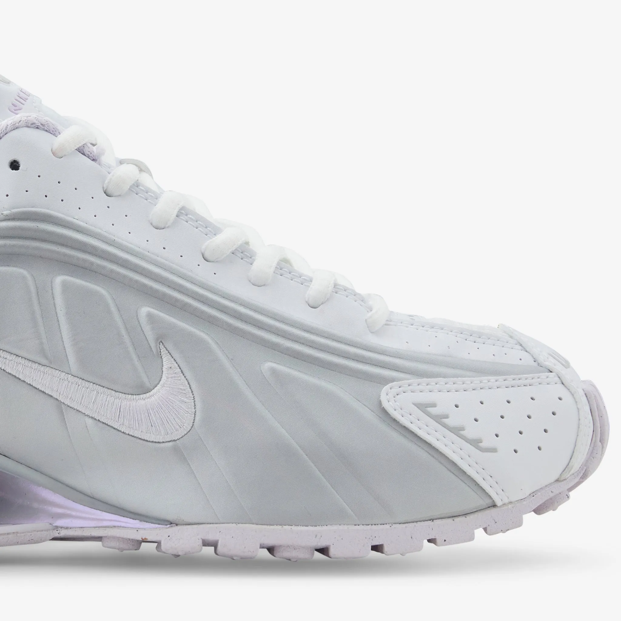 Women's Shox R4 White | Barely Grape | MTLC Platinum Multi Terrain Lightweight Step