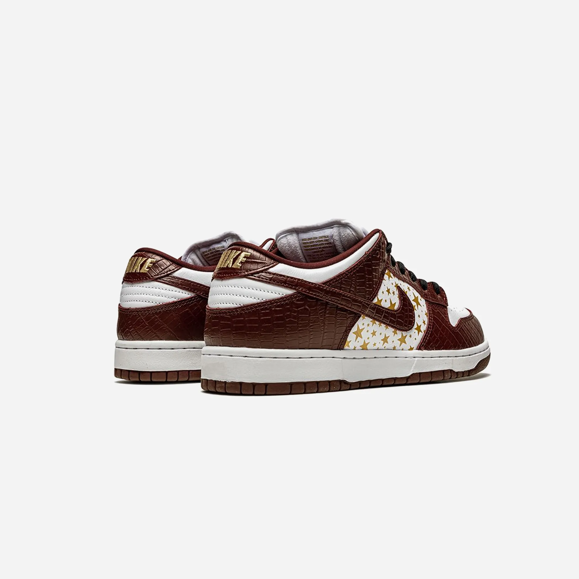 Air Cushion SB DUNK LOW SUPREME STARS BARKROOT BROWN