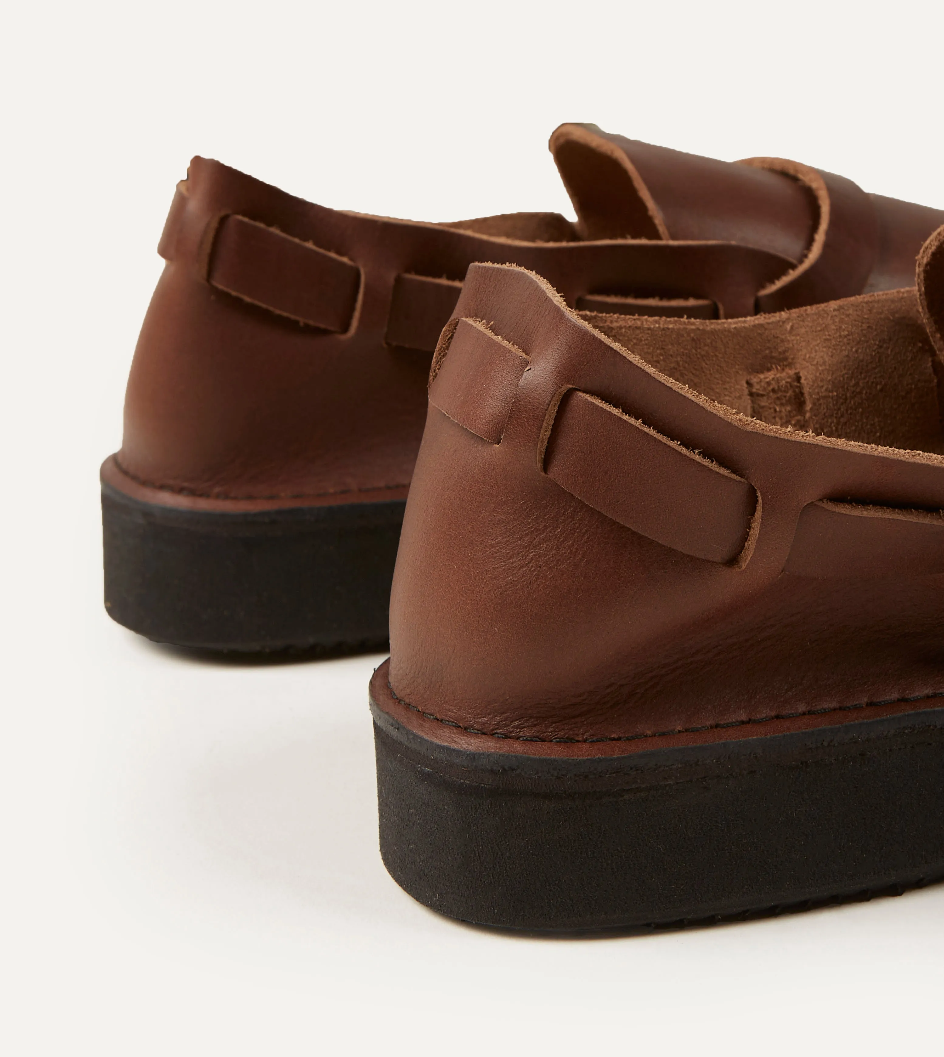 Aurora for Drake's Middle English Brown Full Grain Leather Shoe Flexible Cushioning