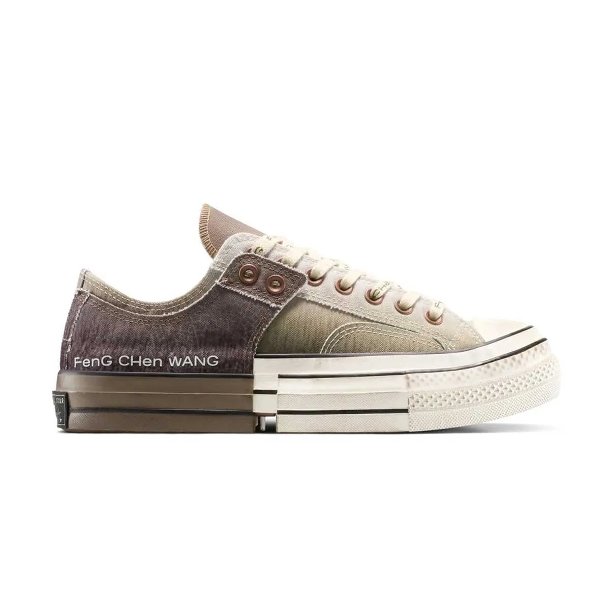 School Style   Feng Chen Wang 2-in-1 Chuck 70 Low Top 'Brown Egret'