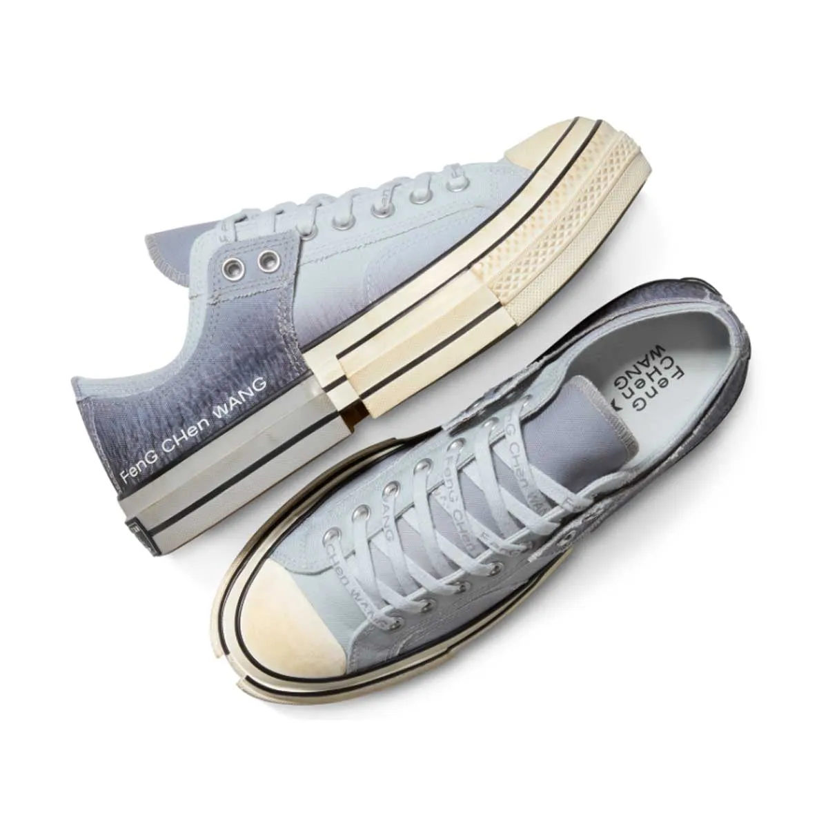 Soft Neutral Breathable Material   Feng Chen Wang 2-in-1 Chuck 70 Low Top 'Dove Grey'