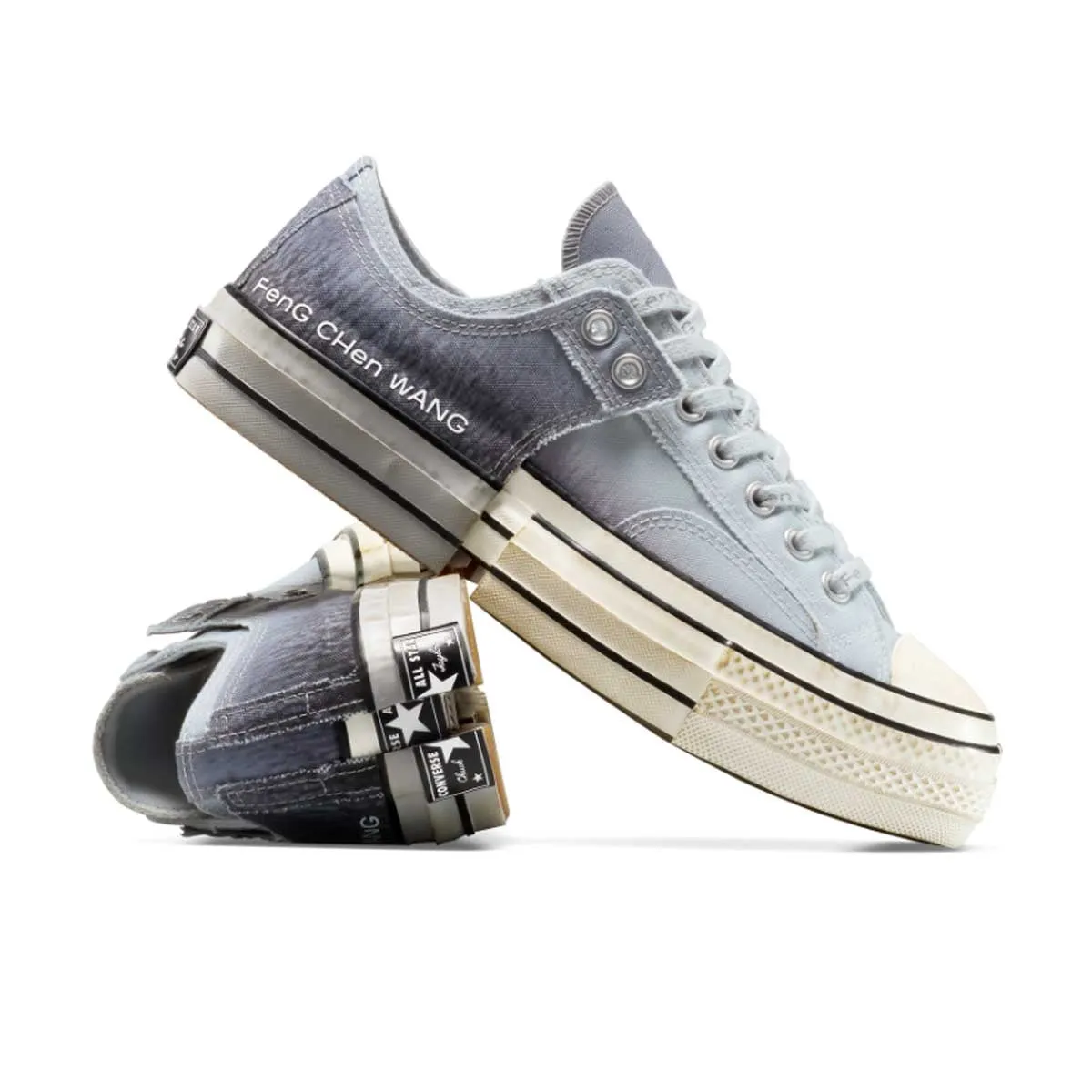 Autumn Cool Weekend Casual   Feng Chen Wang 2-in-1 Chuck 70 Low Top 'Dove Grey'