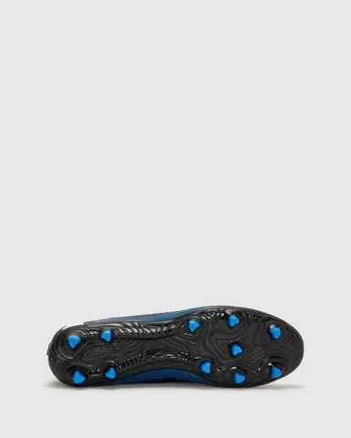 Fila Men's Erba Black/Blue Football Boots Padded Fit Sweat Control