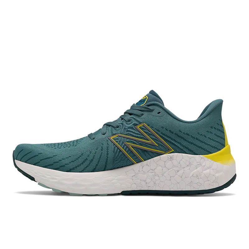 biomechanical shoes Asphalt running Fresh Foam X Vongo v5 - Deep Sea with Sulphur Yellow - Men's