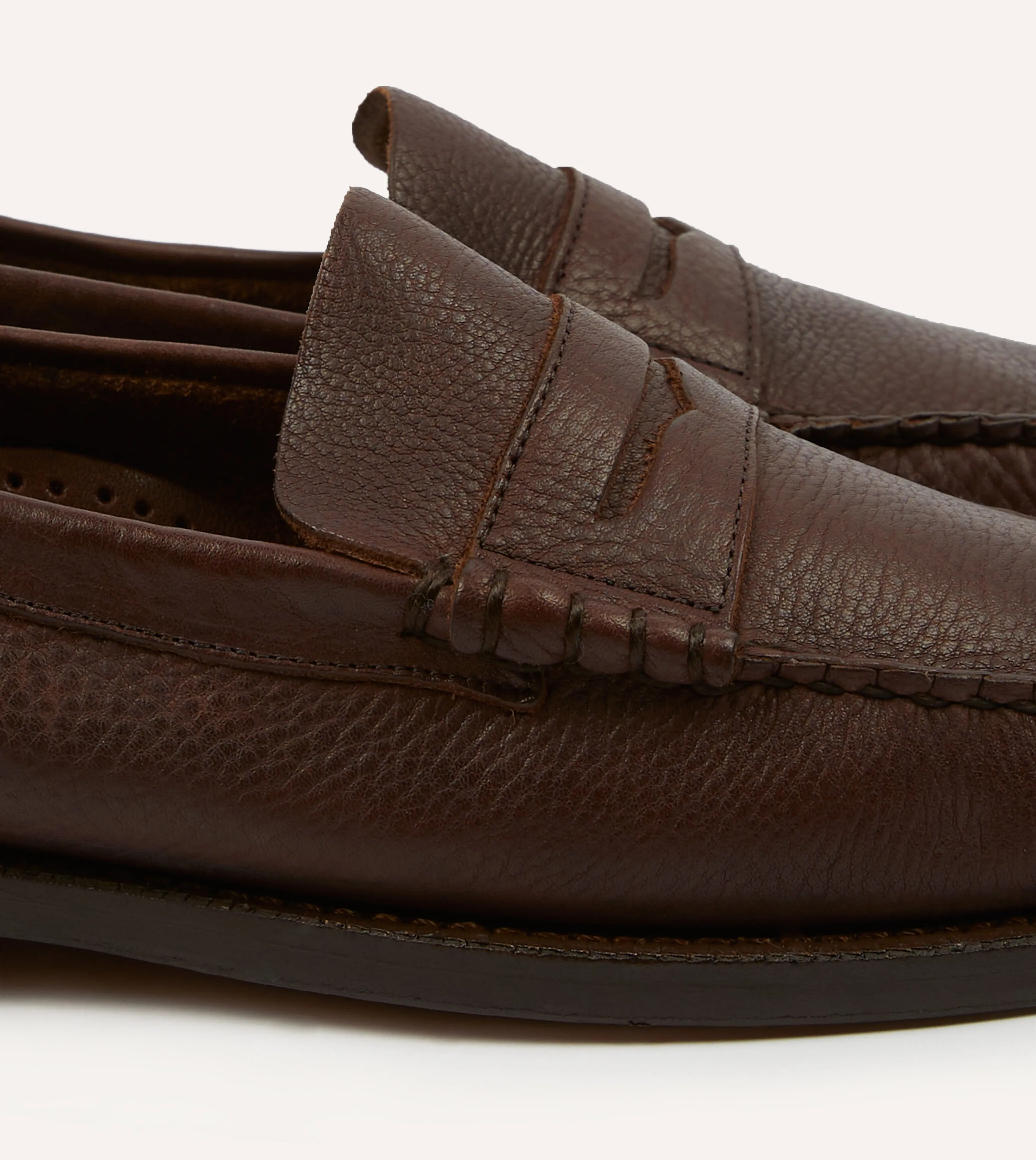 Athletic Look Drake's by Sebago Citysides Dan Bison Leather Loafer