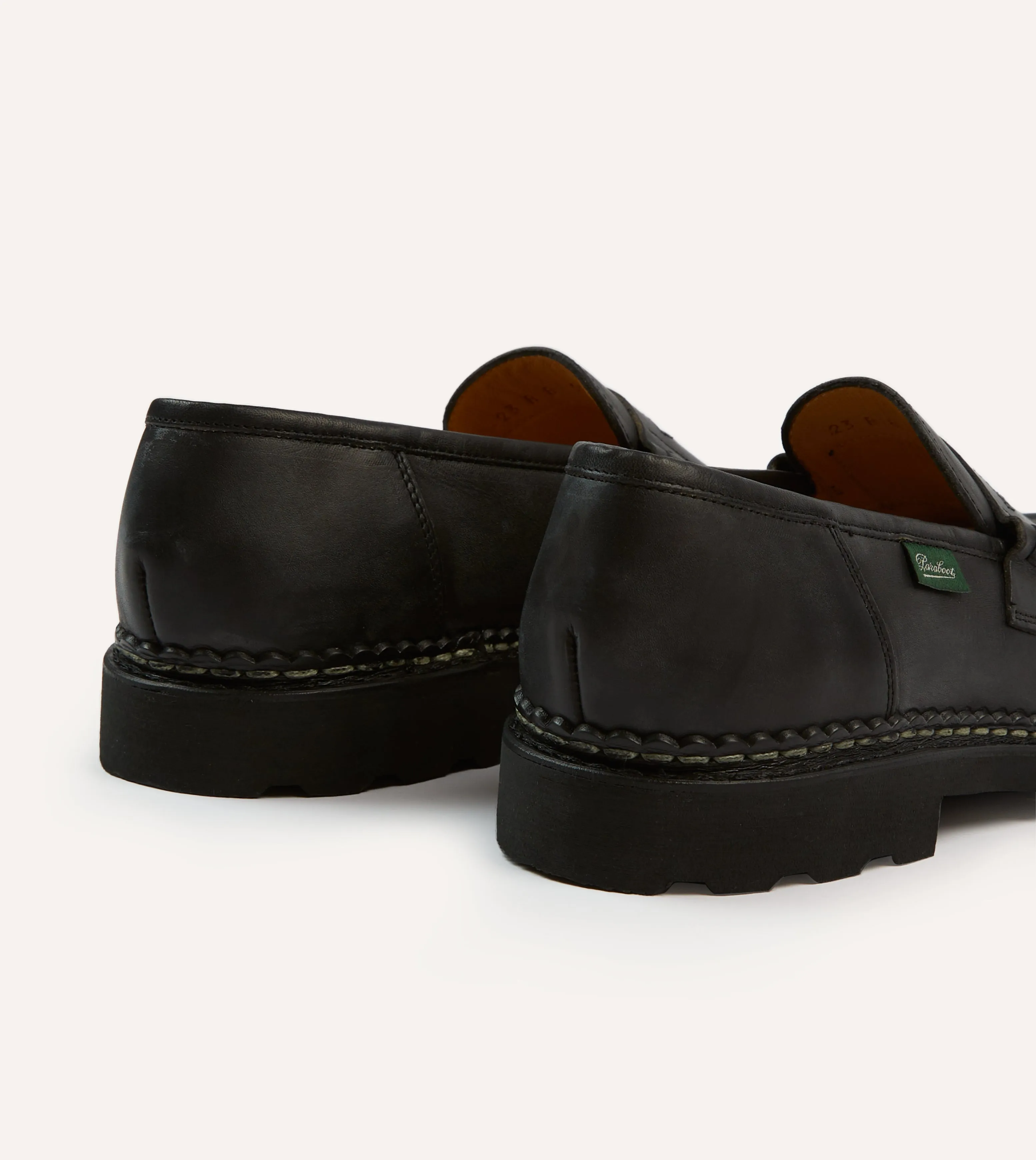 Paraboot Reims Black Leather Loafer All-around ease Impact-absorbing design