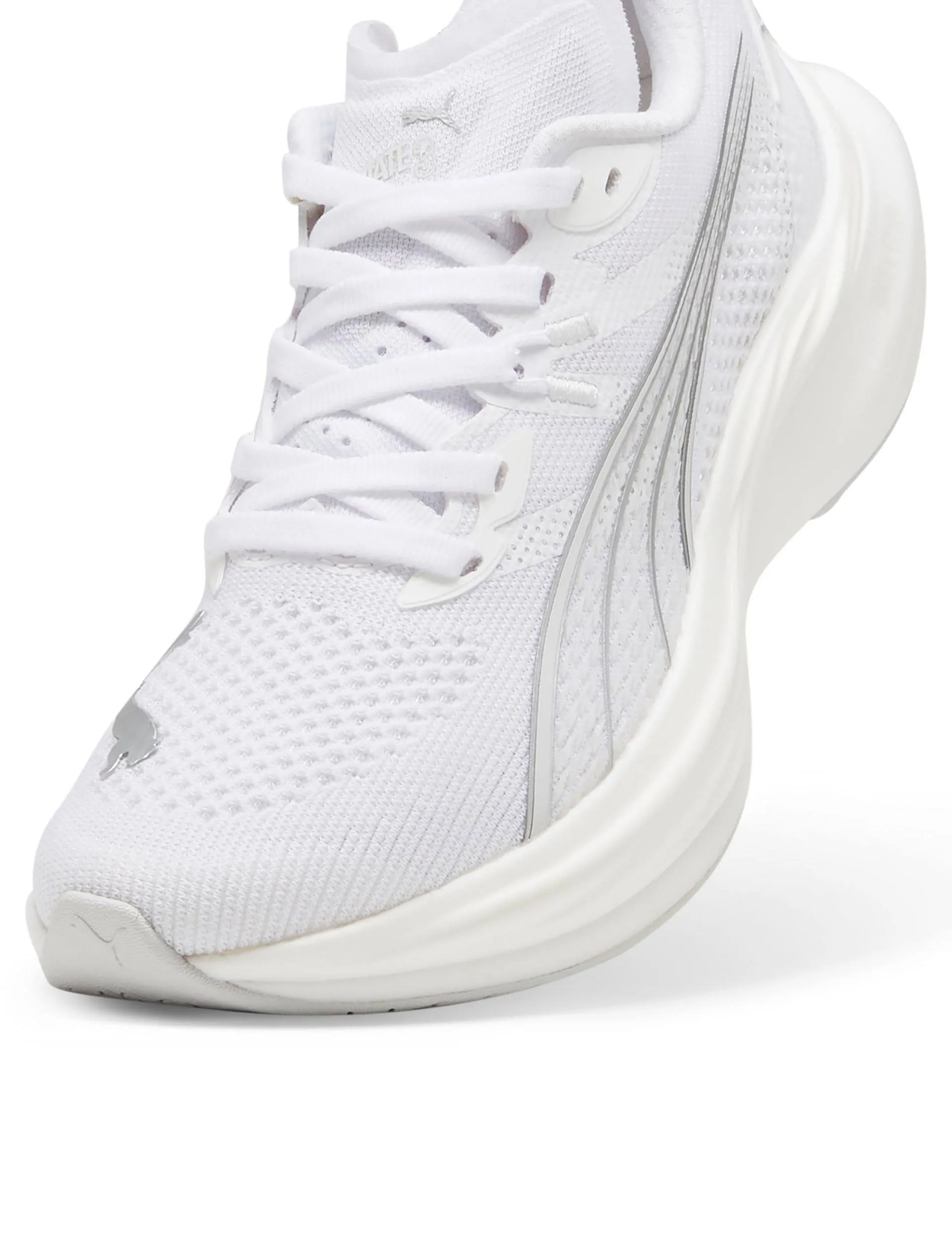 Deviate NITRO 3 Running Shoes - White/Feather Grey/Silver Brand