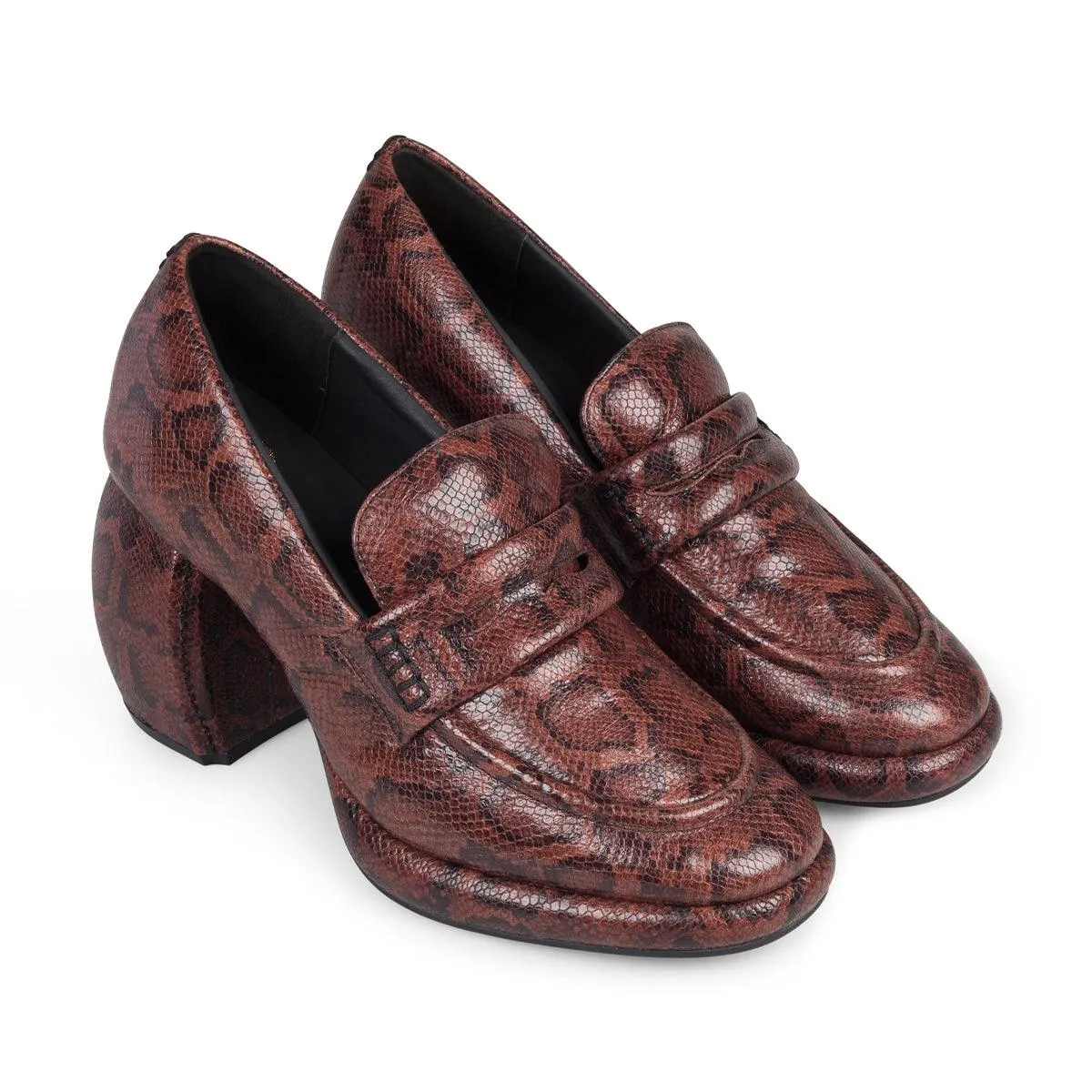 Calm Tone Comfort   Martine rose Wmns Loafer 'Brown Snake'