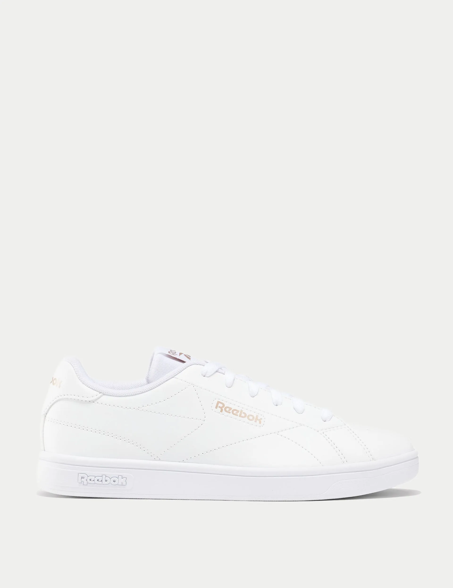 Court Clean Sneakers - White/Rose Gold daytime - running appeal function - focused shoes