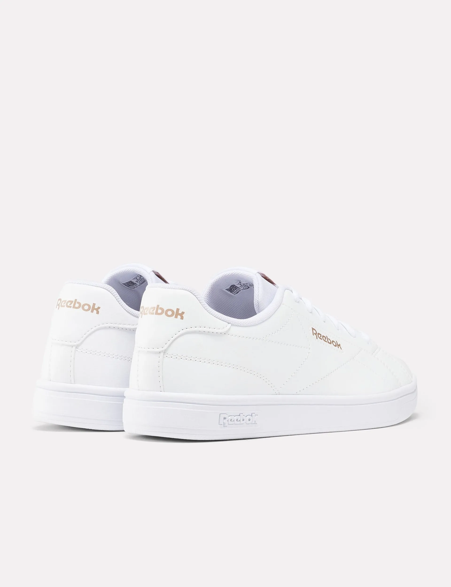 Court Clean Sneakers - White/Rose Gold Daily Favorite