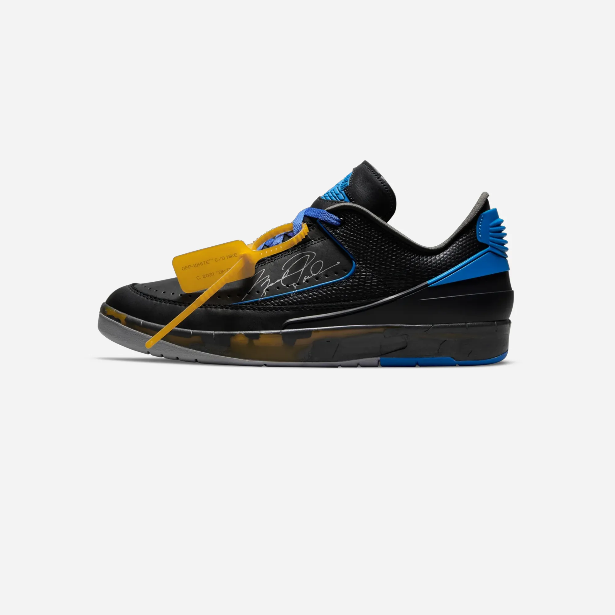 Stitchless Bonding JORDAN 2 RETRO LOW SP OFF-WHITE BLACK BLUE