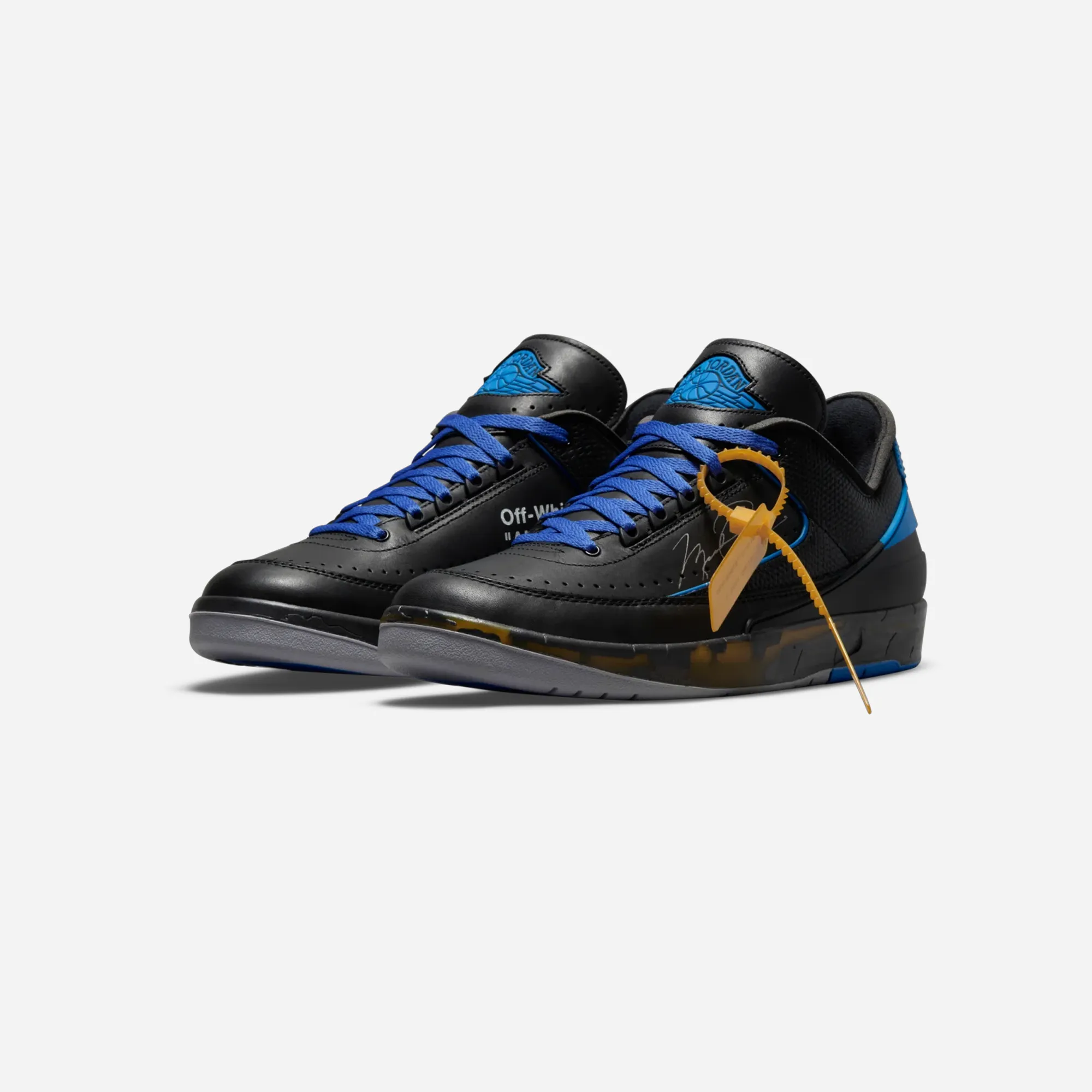 Seamless grip Exclusive Look JORDAN 2 RETRO LOW SP OFF-WHITE BLACK BLUE