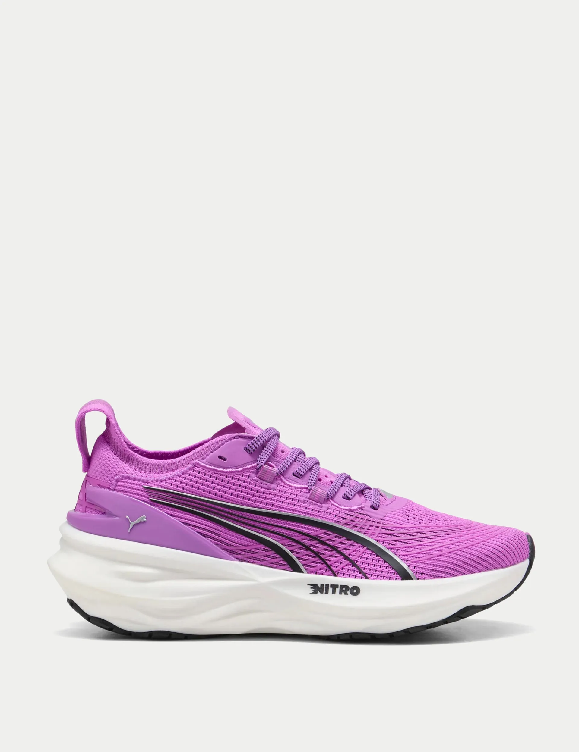 ForeverRun NITRO 2 Running Shoes - Pure Magenta/Black Velcro straps