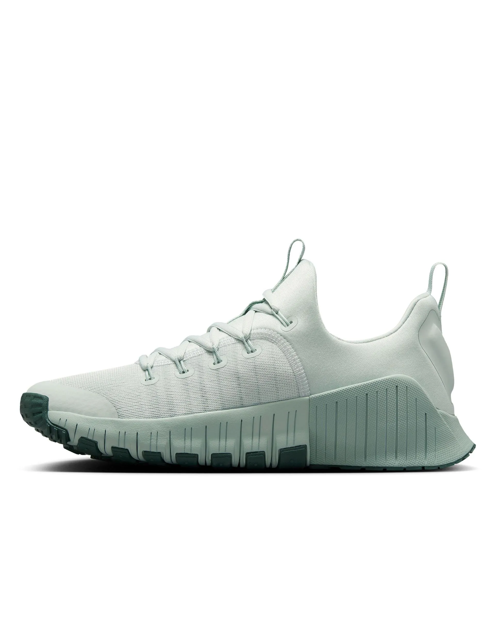 Sunrise Run Free Metcon 6 Shoes - Light Silver/Vintage Green/Jade Horizon