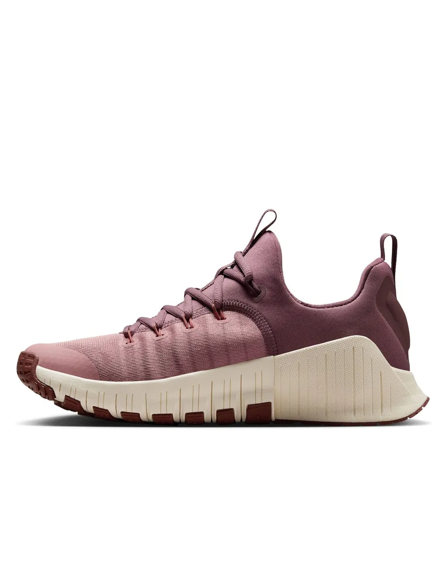 Hook And Loop Short Walk Free Metcon 6 Shoes - Particle Pink/Pale Ivory/Red Sepia/Metallic Rose Gold