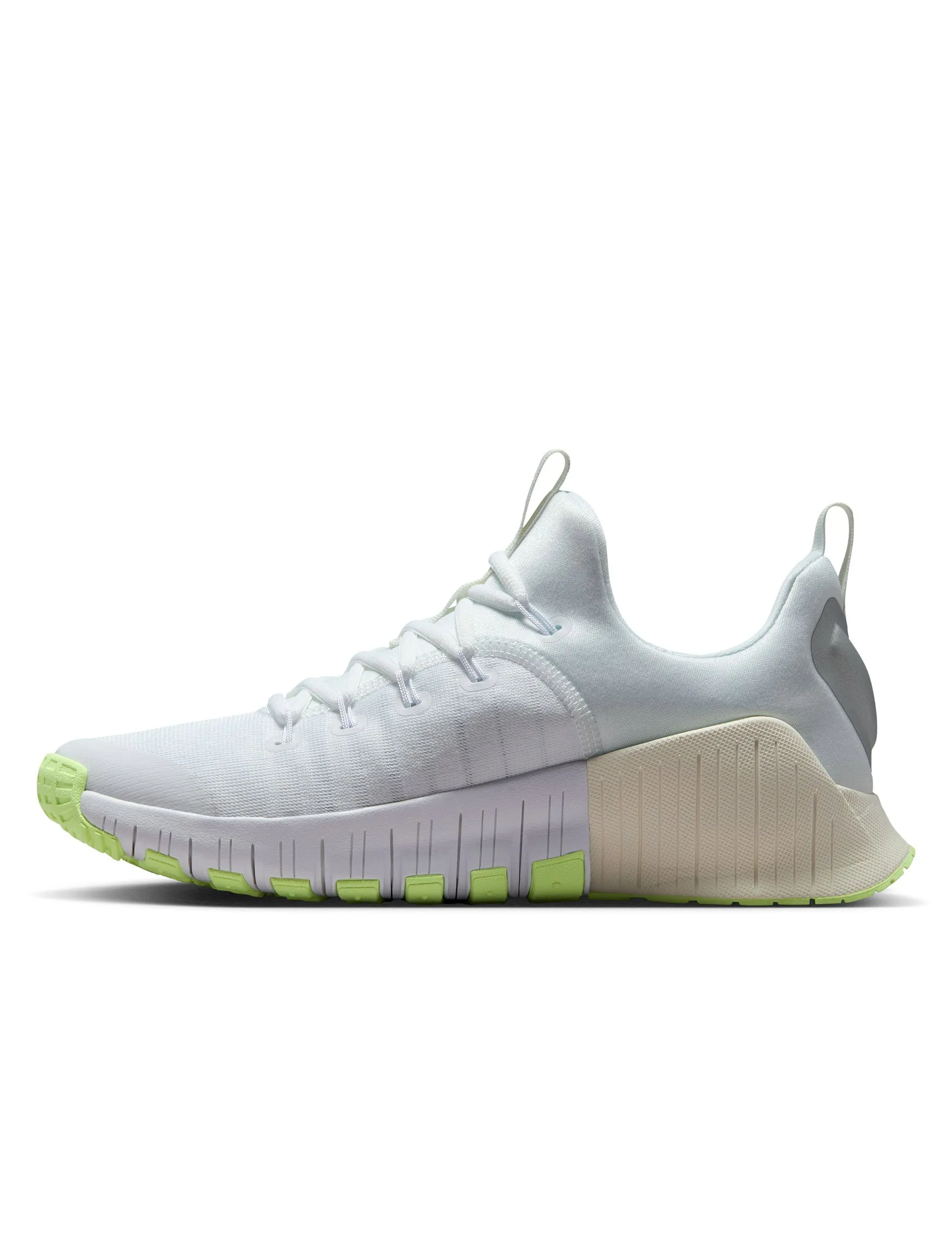 Free Metcon 6 Shoes - White/Metallic Silver/Barely Volt/Sail Durable Style
