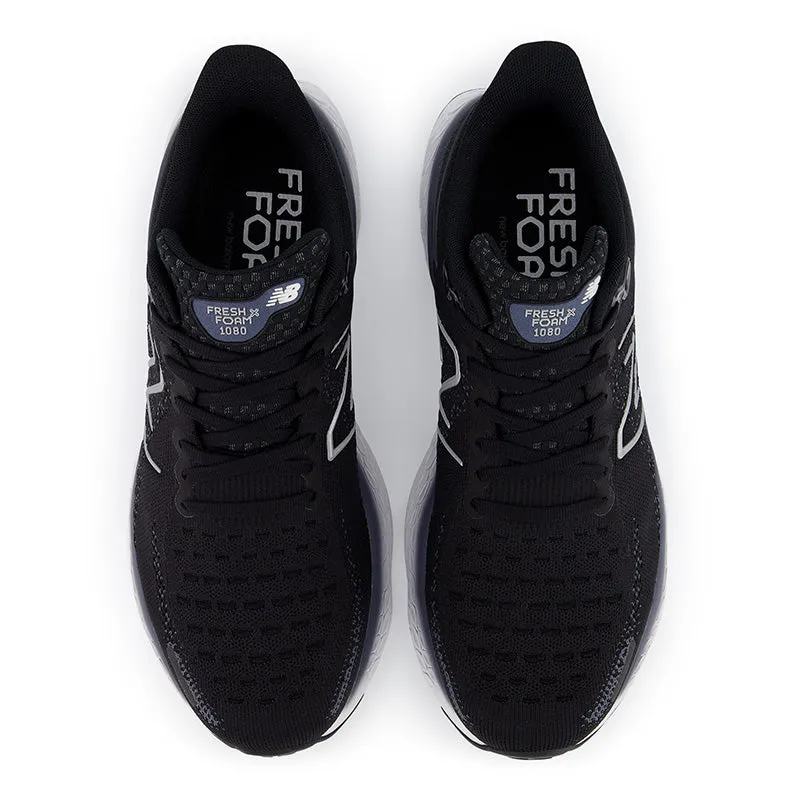 running for charity advanced shoes Fresh Foam X 1080v12 - Black with Thunder and White - Men's