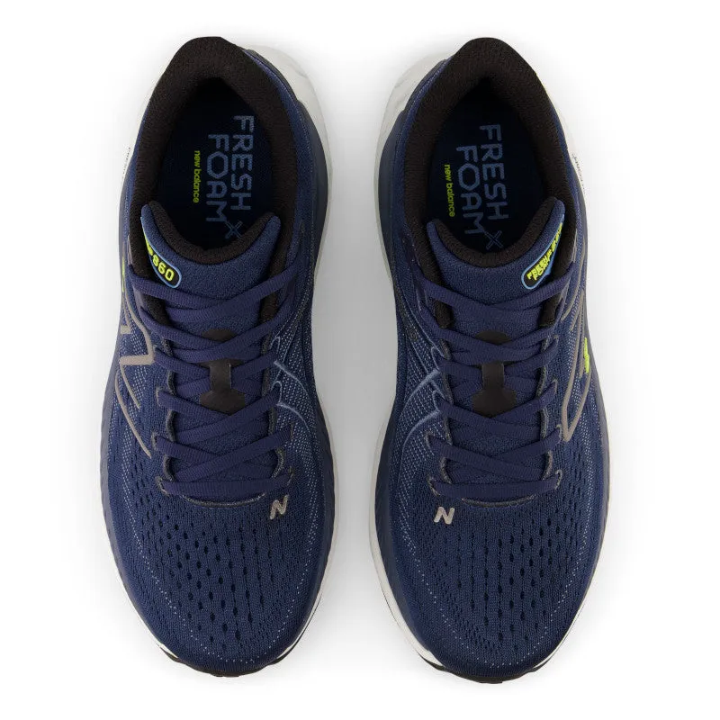 Fresh Foam X 860v13 - Navy with Dark Silver Metallic and Cosmic Pineapple - Men's running for a sense of accomplishment