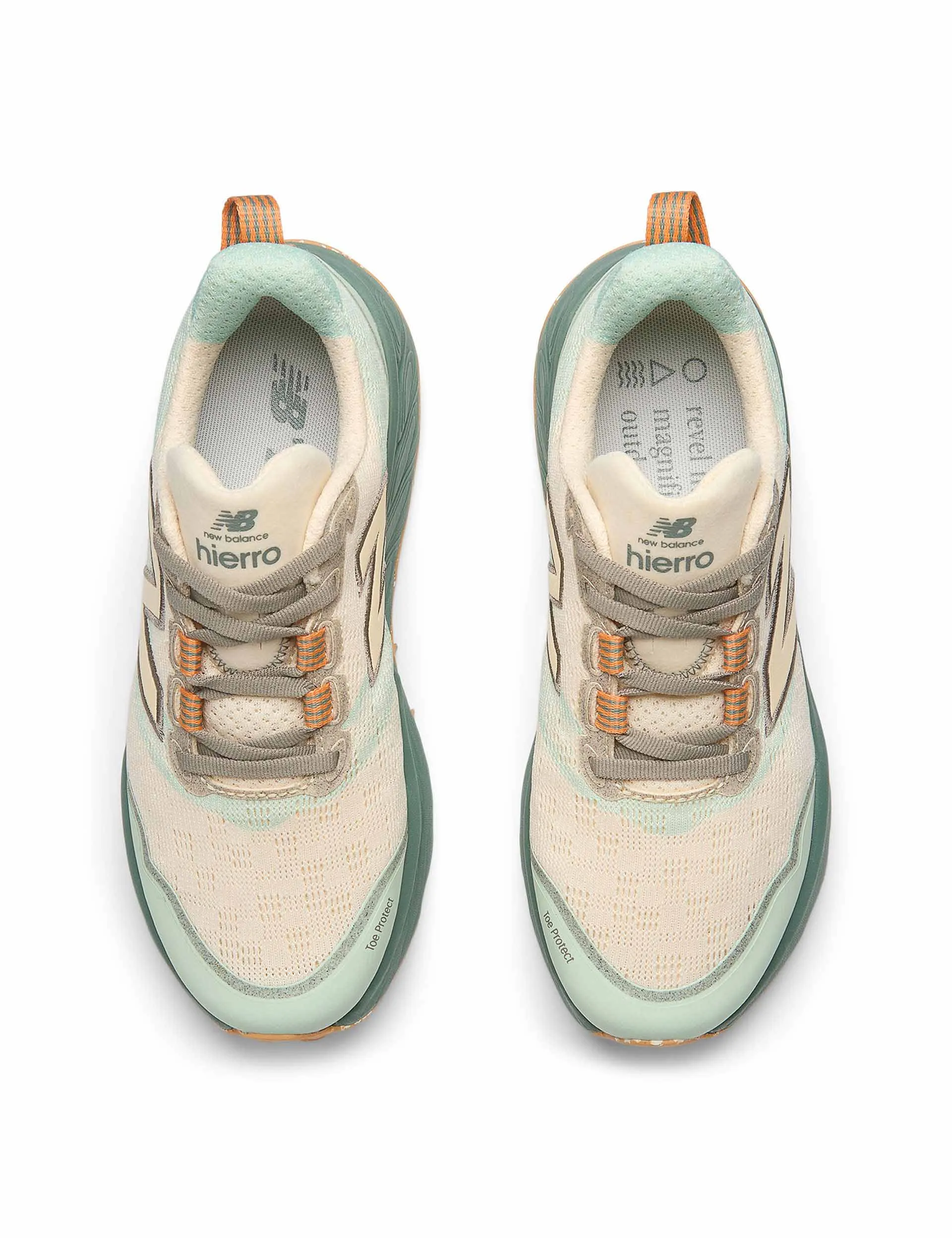 running in a temperate area QuickDrying Fresh Foam X Hierro v9 Shoes - Calcium/Dark Juniper
