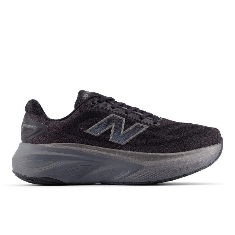 park - running Cushioned Collarbone Fresh Foam X More v6 - Black with Castlerock and Black Metallic - Men's