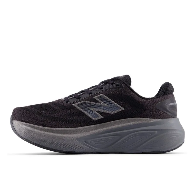 racing use anti - roll shoes Fresh Foam X More v6 - Black with Castlerock and Black Metallic - Men's