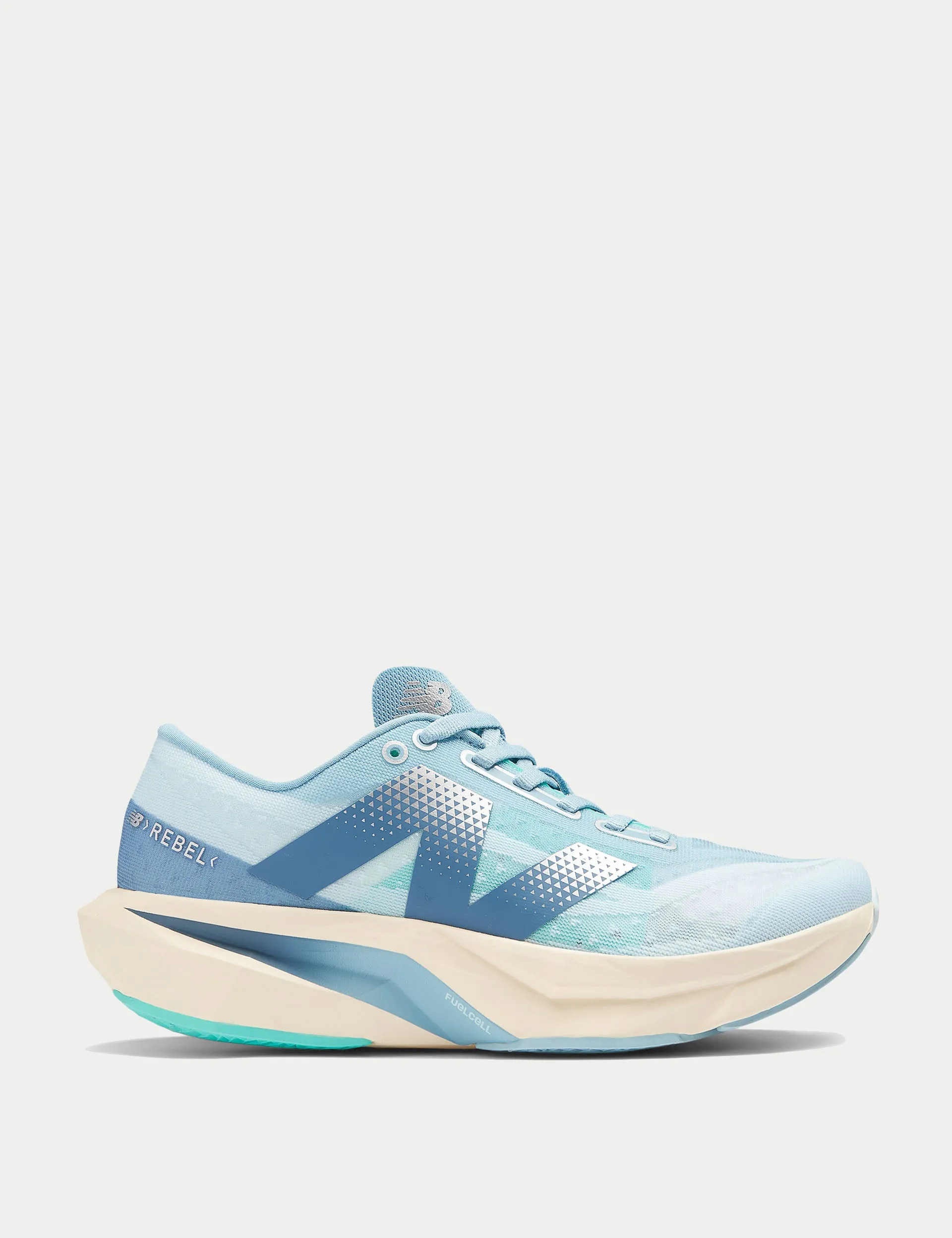 elegant - style shoes running on sand shoes FuelCell Rebel v4 Shoes - Quarry Blue
