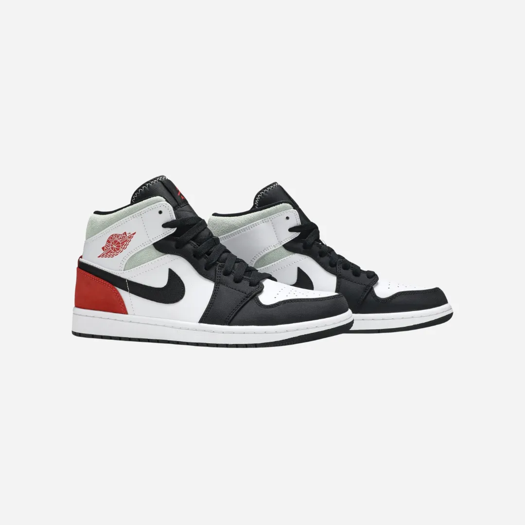 Reinforced heel JORDAN 1 MID SE RED BLACK TOE