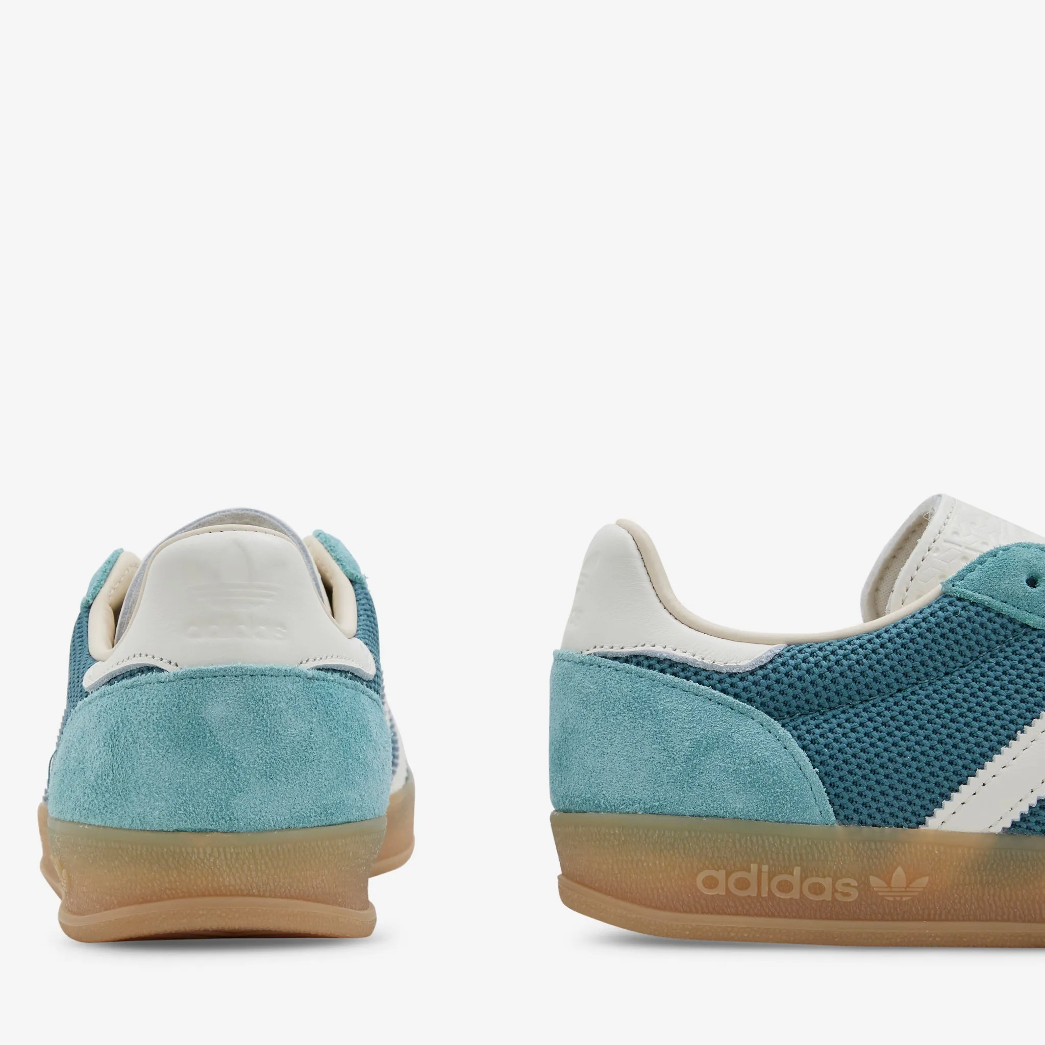 Gazelle Indoor Pro Preloved Teal | Off White | Warm Sandstone Sidewalk Walk Casual Mood