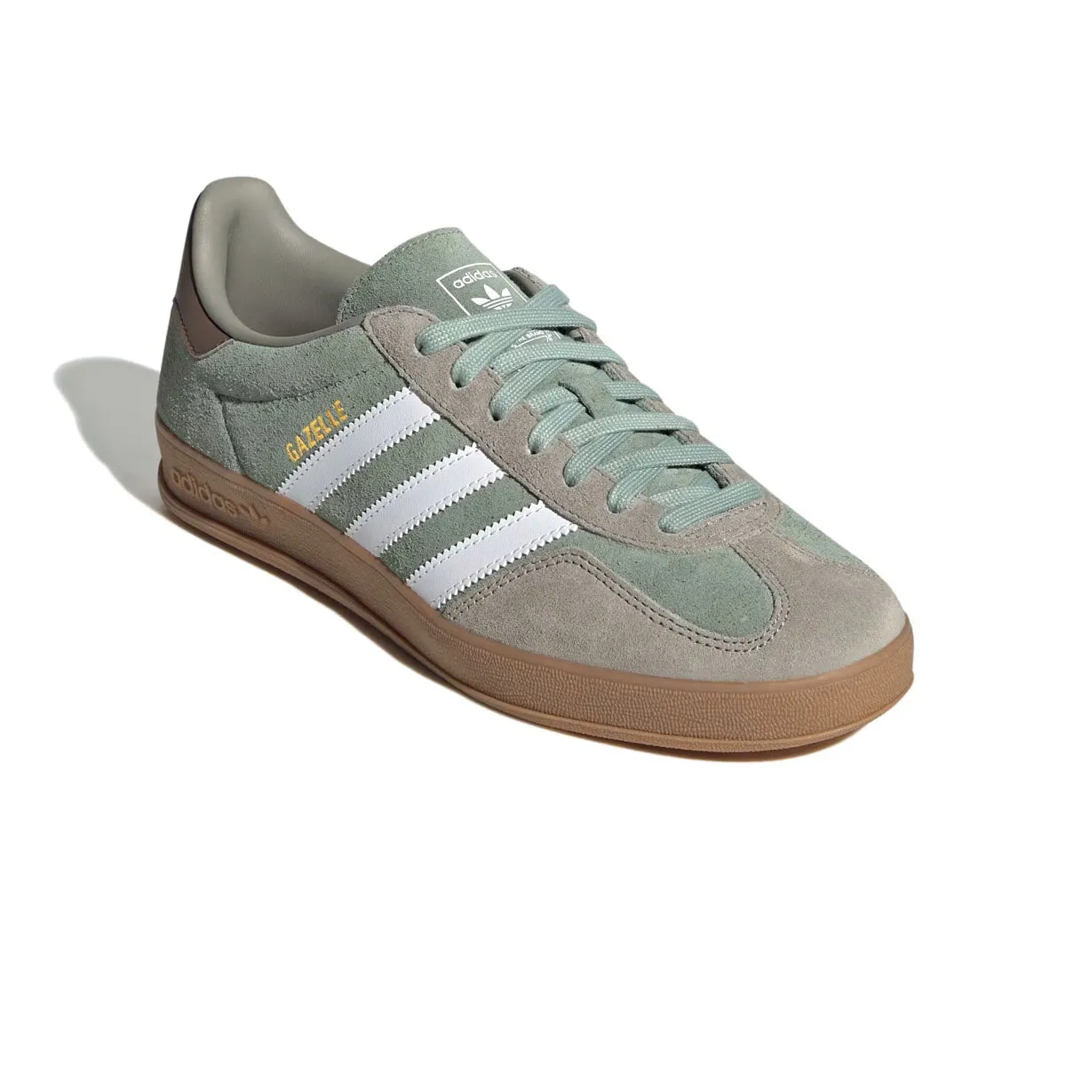 Gazelle Indoor 'Silver Pebble Silver Green' Neutral Base Quick Drying Work Commute