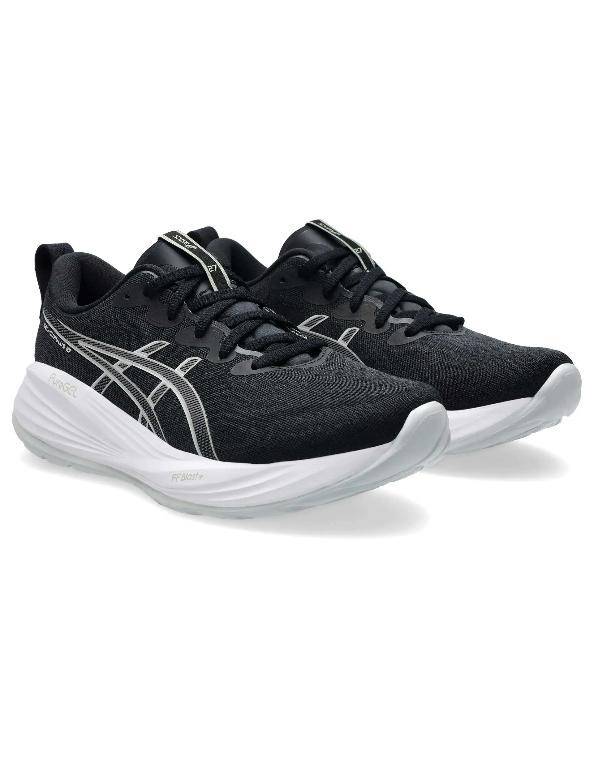 Gel-Cumulus 27 - Black/Concrete hypoallergenic badminton player shoes