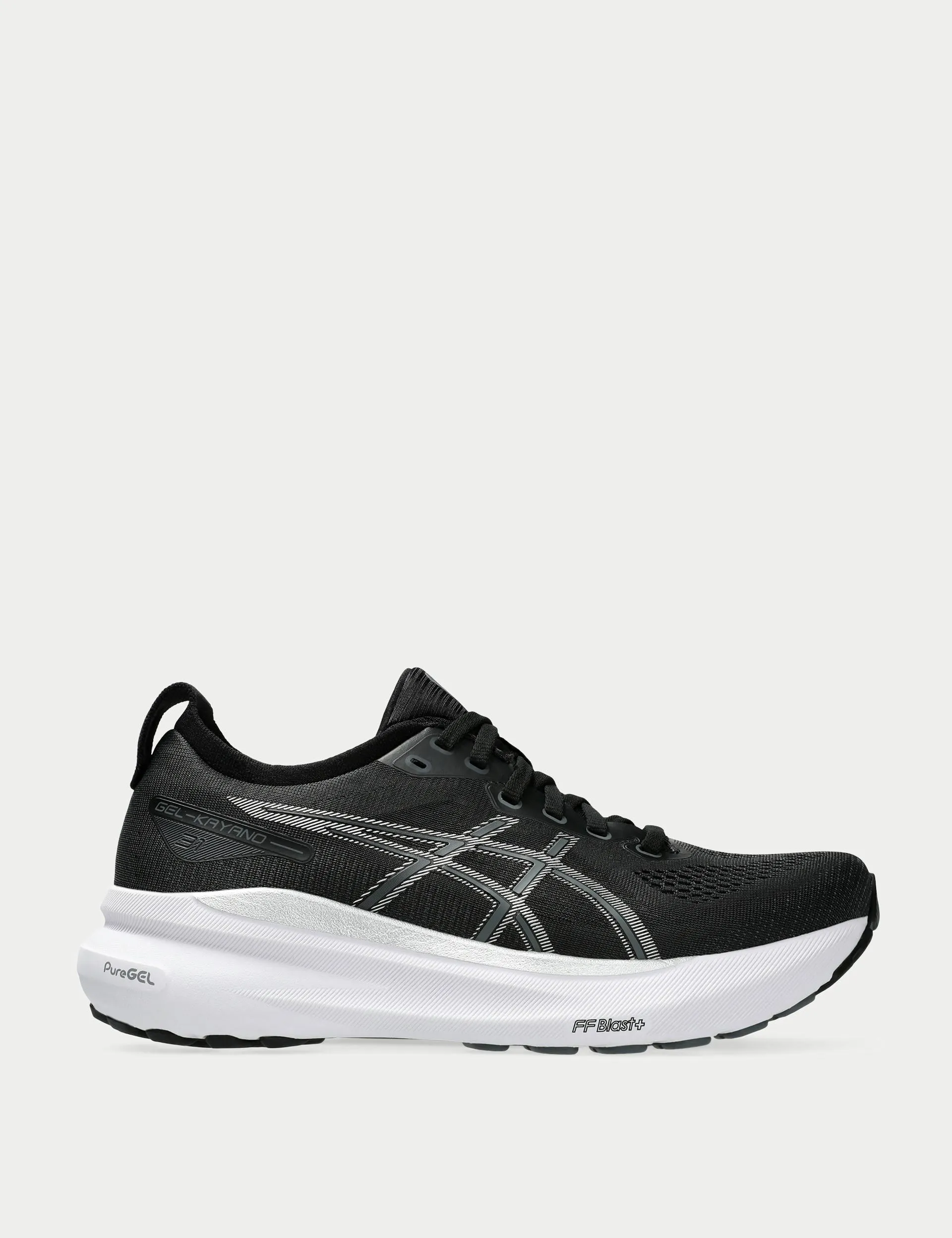 Gel Kayano 31 Black/Pure Silver Non-Slip Outsole shoe insoles