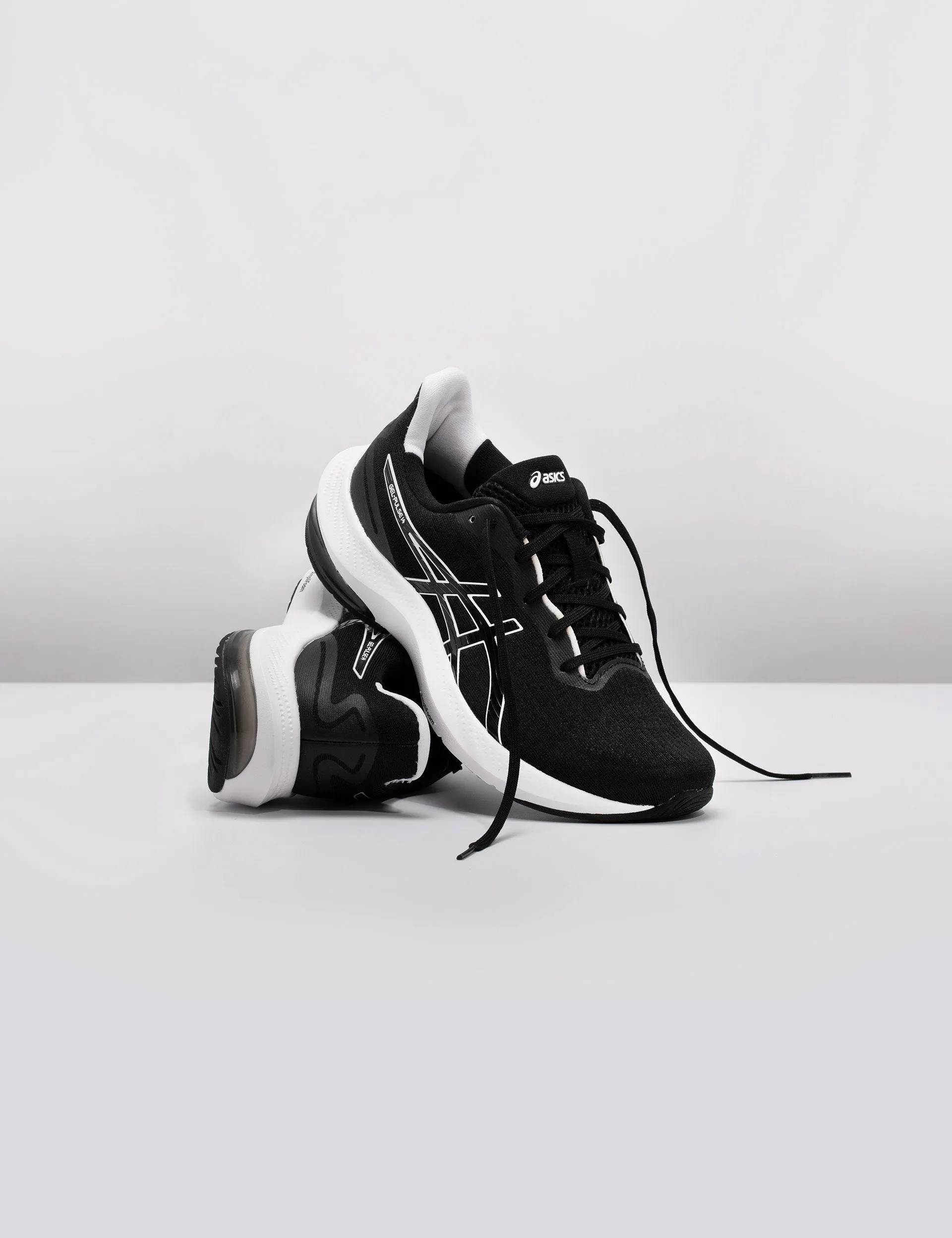 Gel-Pulse 14 - Black/White metatarsal - support - feature shoes