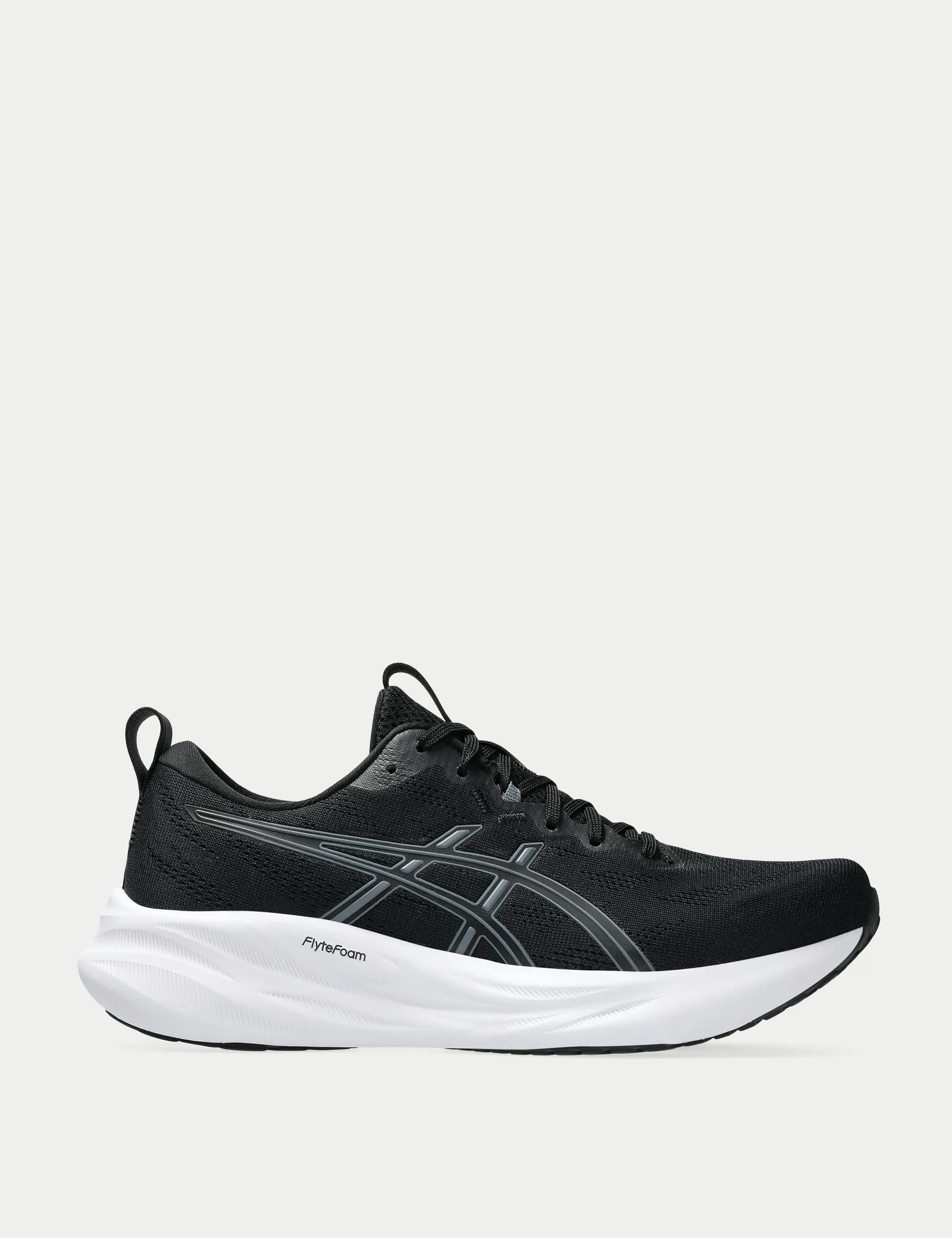 Gel-Pulse 16 - Black/Metropolis adjustable straps shoes running with a phone