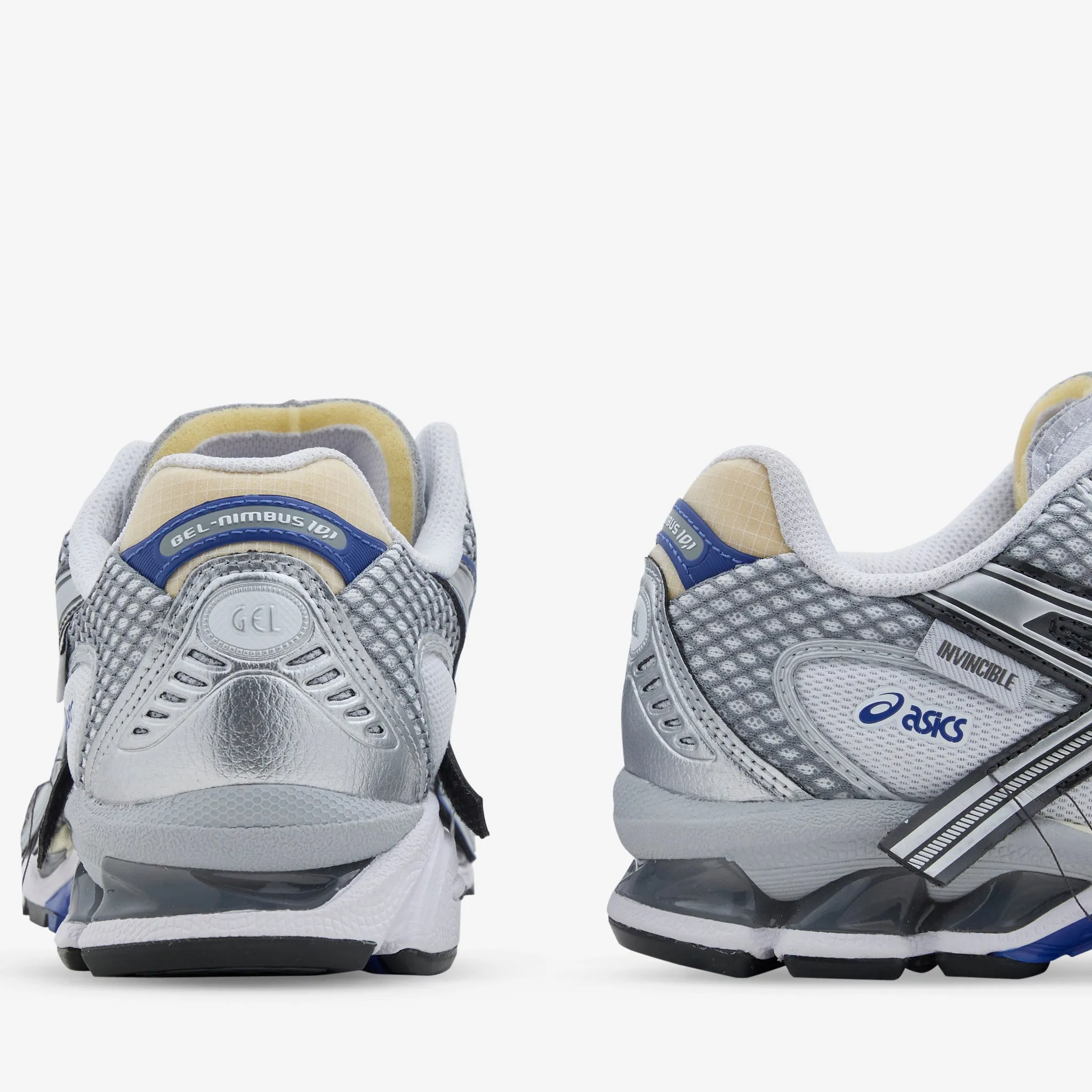 Invincible x Gel-Nimbus 10.1 Pure Silver | Asics Blue Soft Build Easy Step
