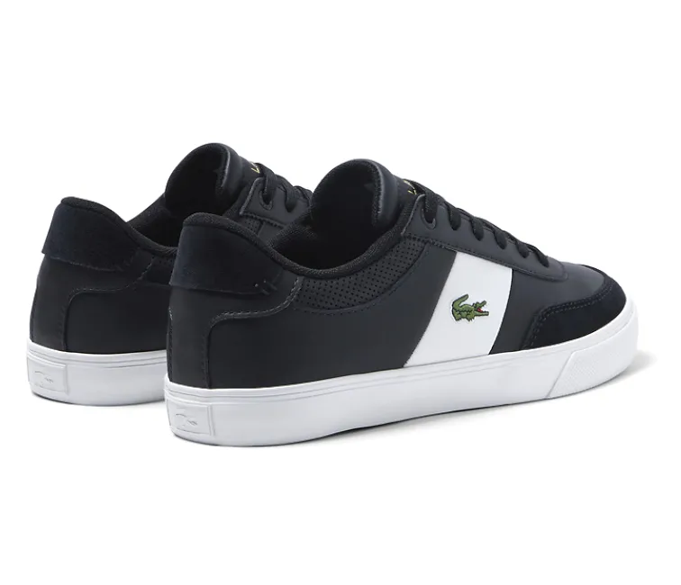 Men's Lacoste Court Master Pro 222 1 (Black/Off White) Calm Step Indoor Friendly