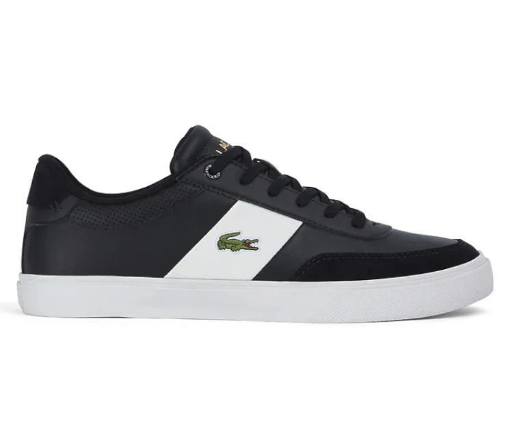 Cushioned Step Men's Lacoste Court Master Pro 222 1 (Black/Off White)