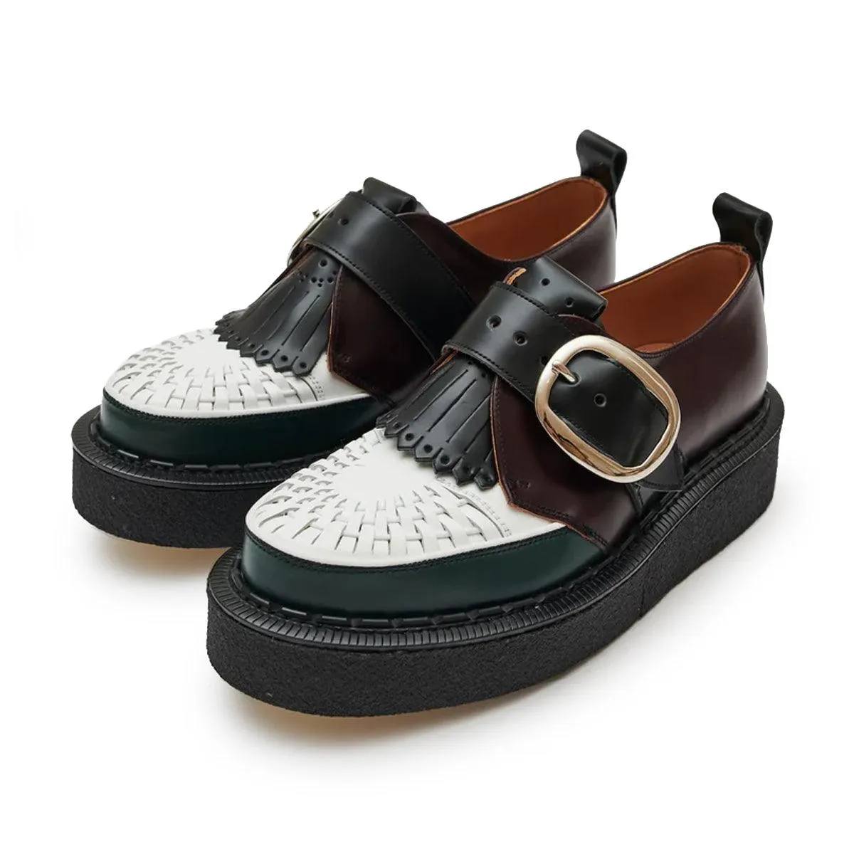 design High Top   George Cox Wmns Creeper 'Oxblood Green White'