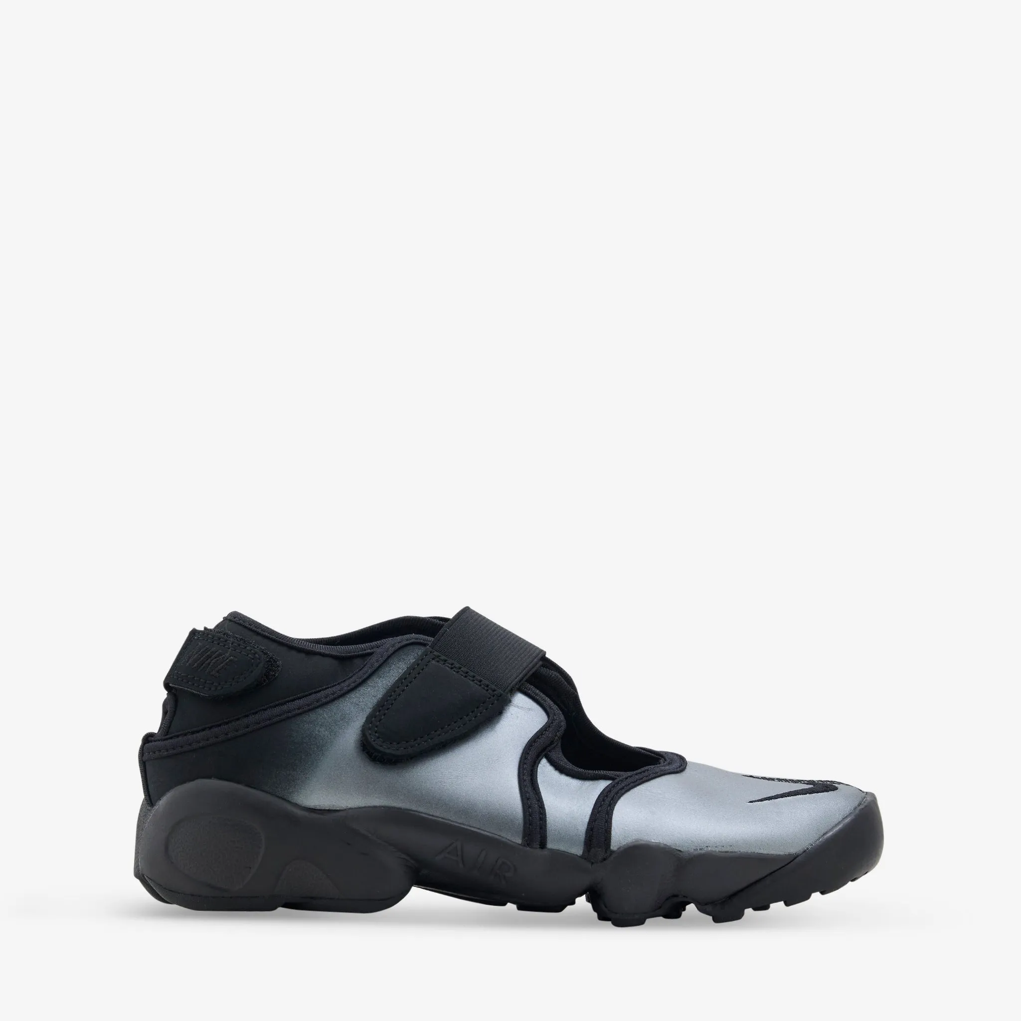 Women's Air Rift Leather Metallic Silver | Black Daily Ease Rock Jog