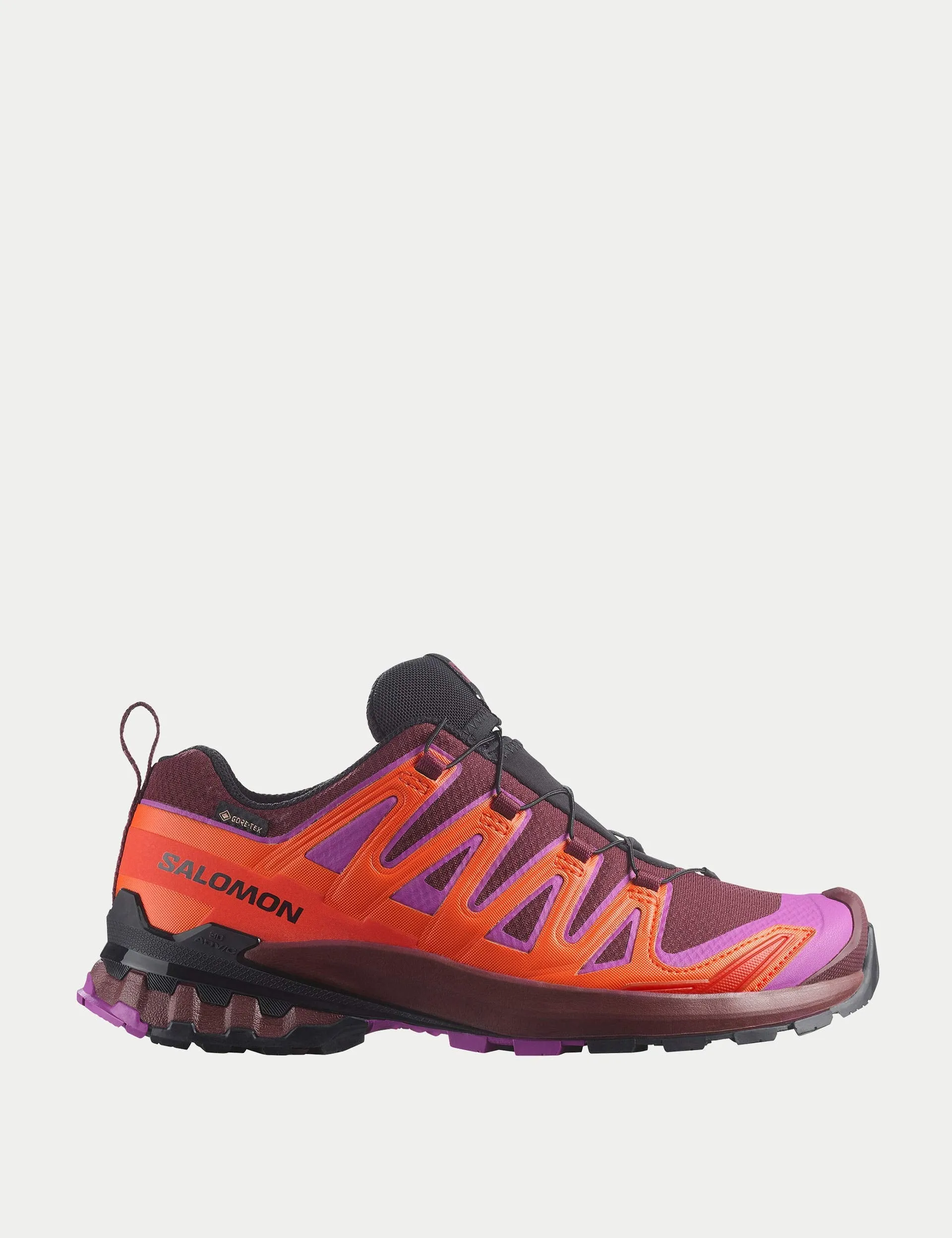 single - layer sole shoes XA Pro 3D V9 Gore-Tex - Tawny Port/Red Orange/Willowherb