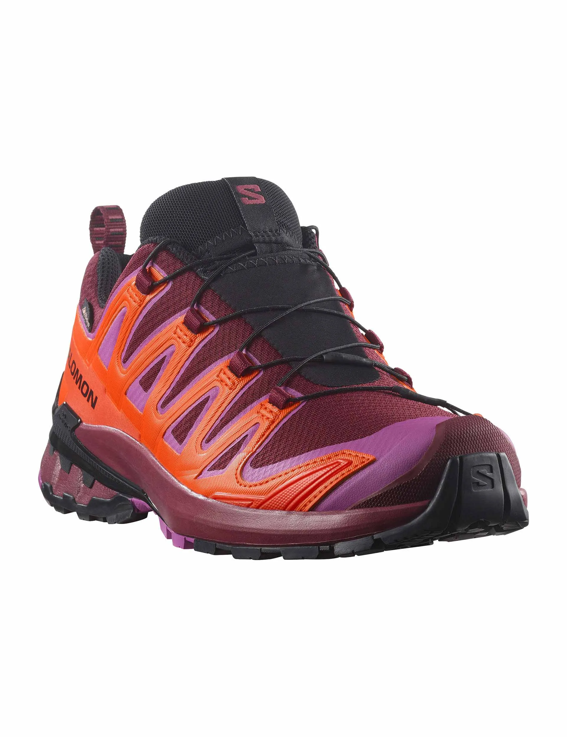 XA Pro 3D V9 Gore-Tex - Tawny Port/Red Orange/Willowherb Flexi Fit