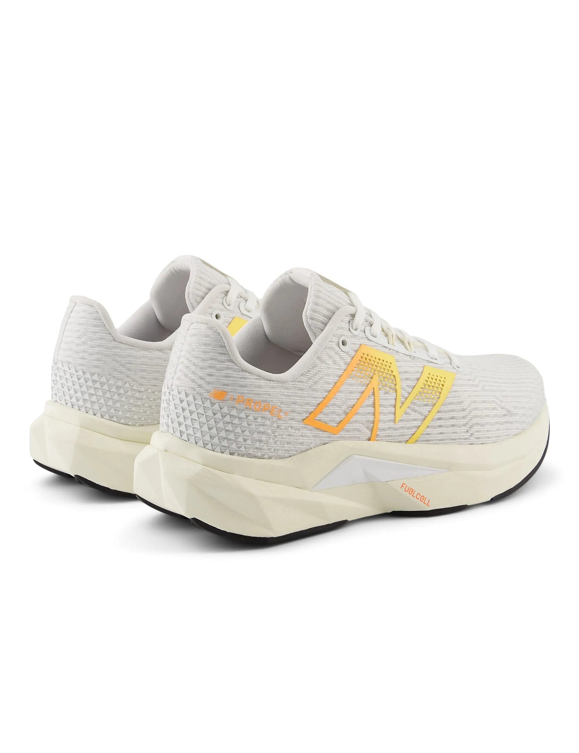 FuelCell Propel v5 Shoes - White/Mango entry - level running shoes athlete - endorsed