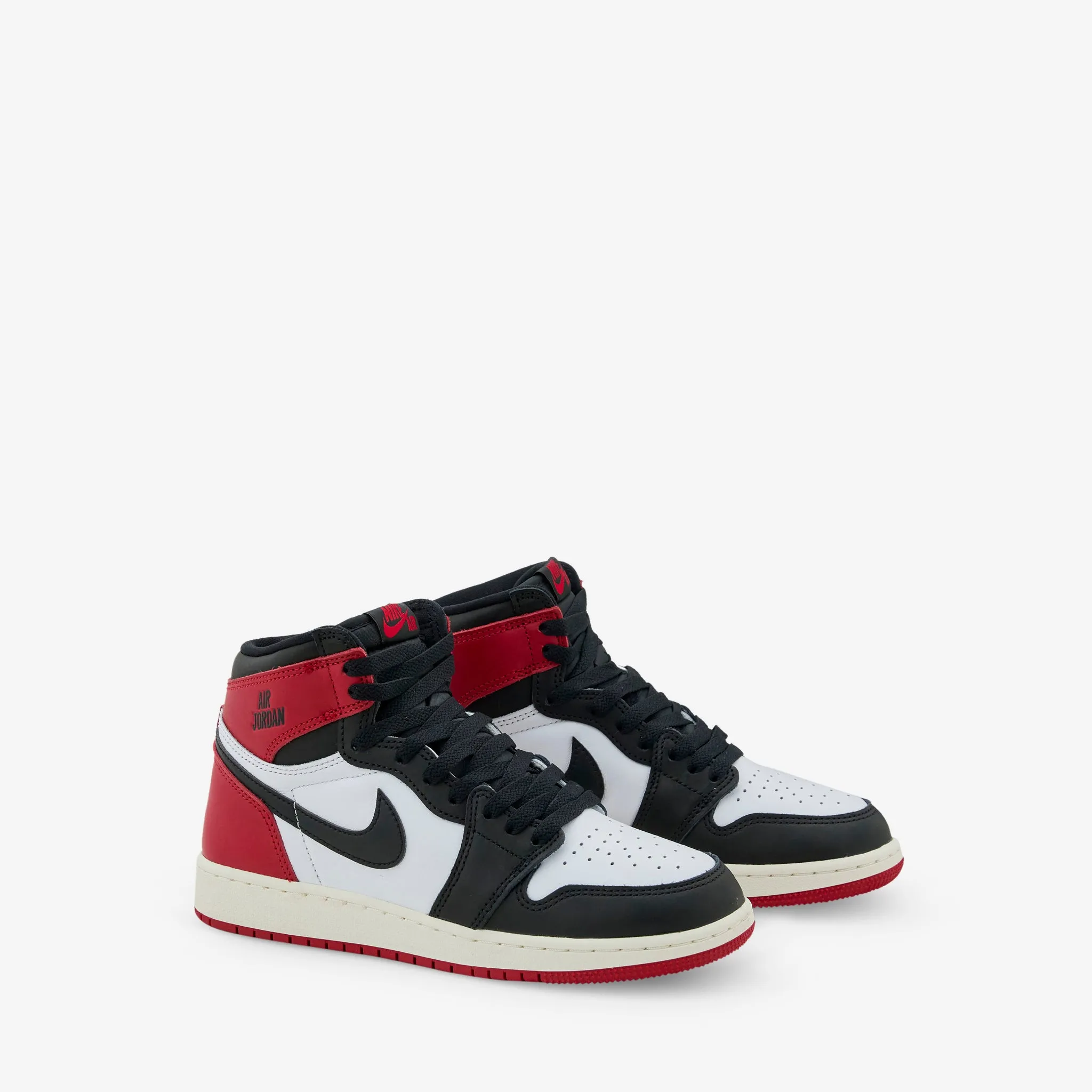 Leap Hike Hook And Loop Grade School Air Jordan 1 Retro High OG 'Black Toe' White | Black | Varsity Red | Sail